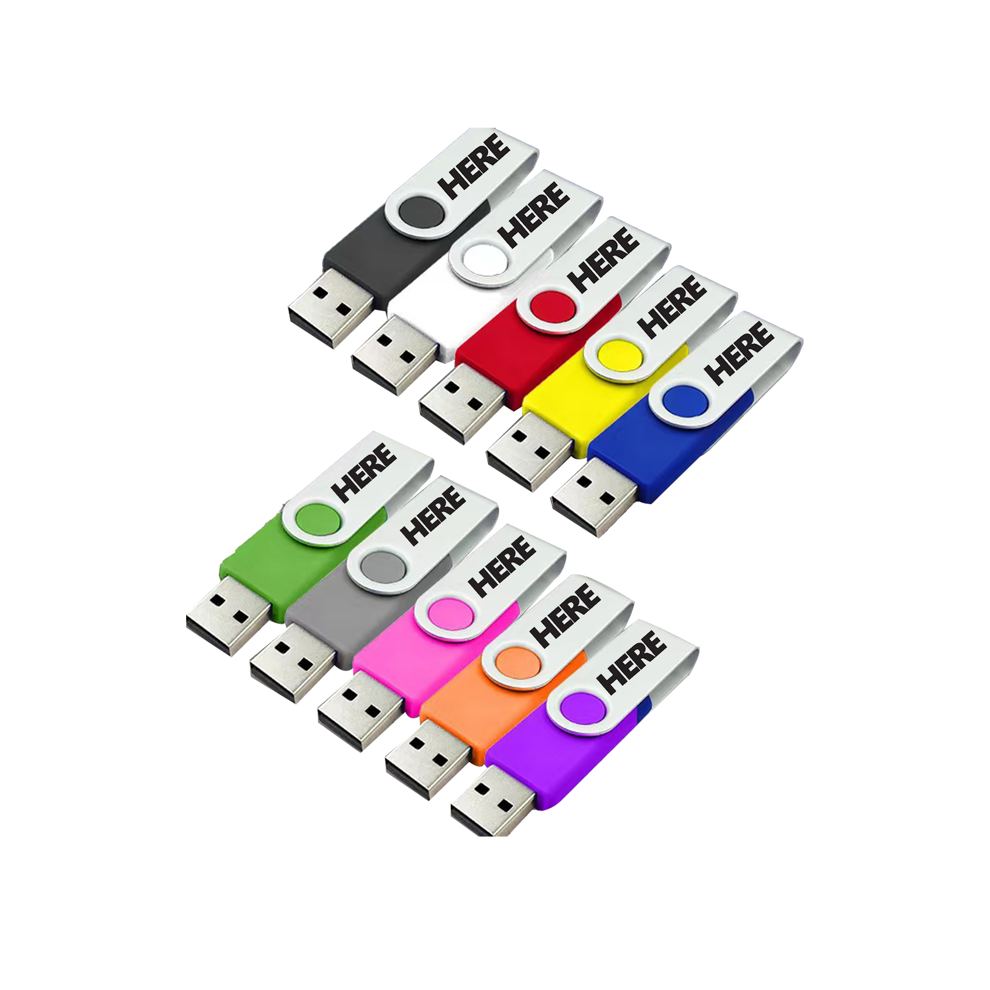 8 GB Swivel USB Flash Drives 2