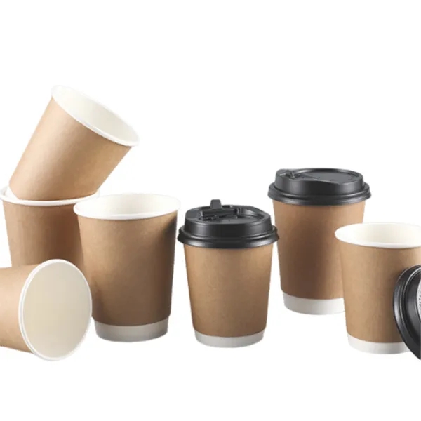 10oz Kraft Paper Double-Layer Disposable Cup 2