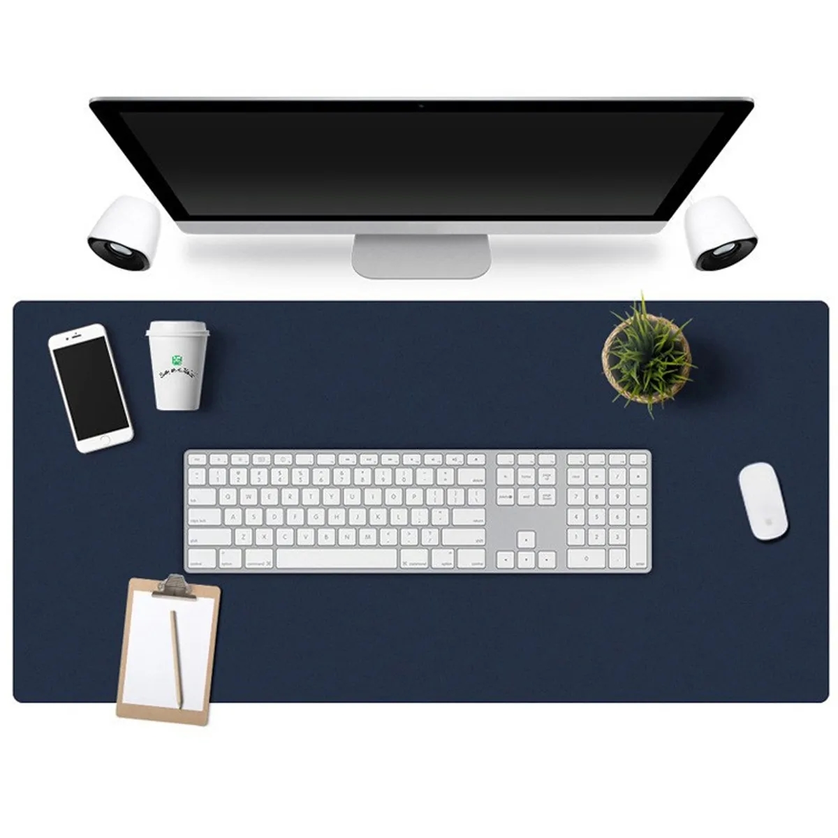 Large PU Leather Desk Pad With Non Slip Base 5