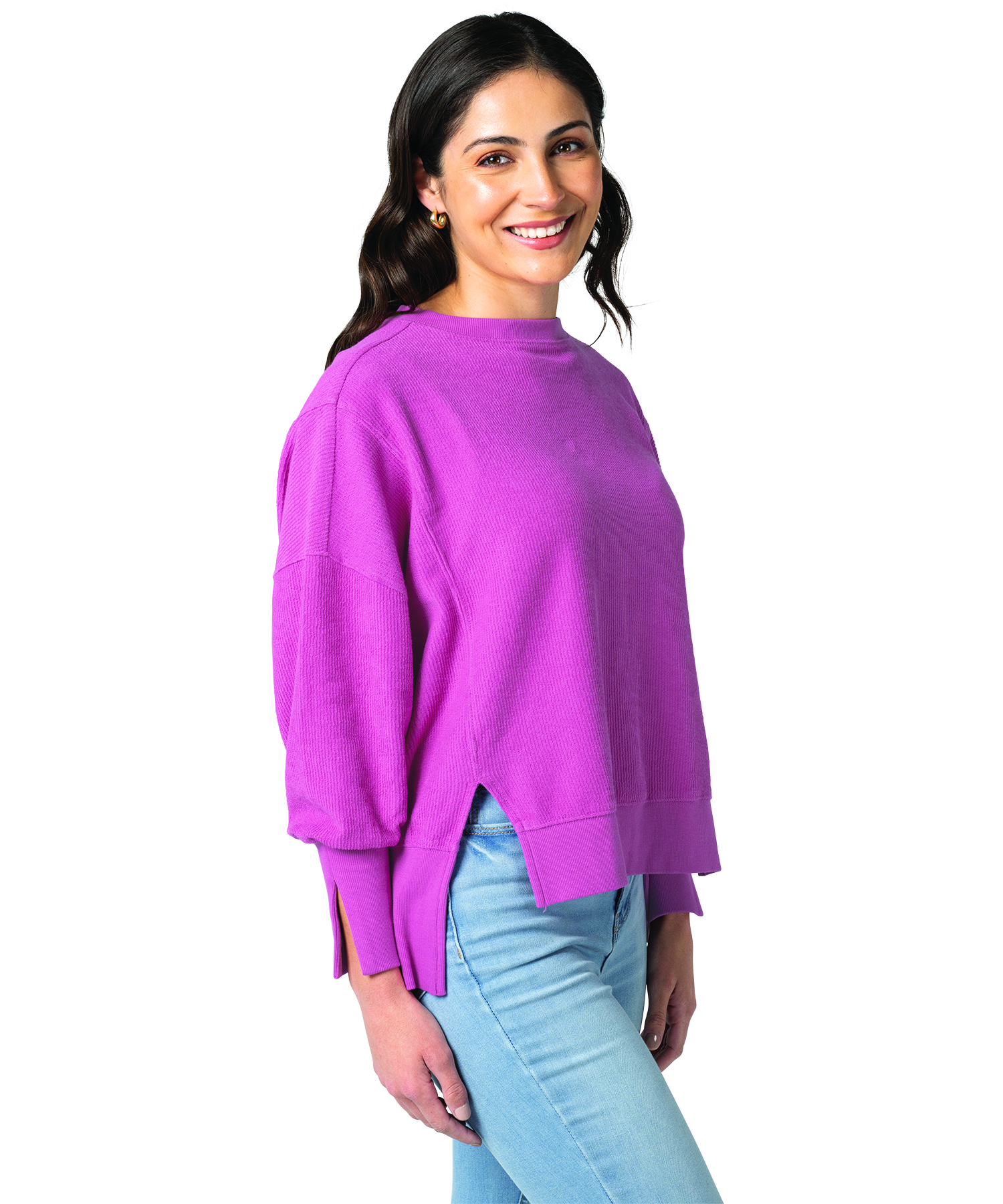 Women's Camden Spliced Crew Neck Sweatshirt 44