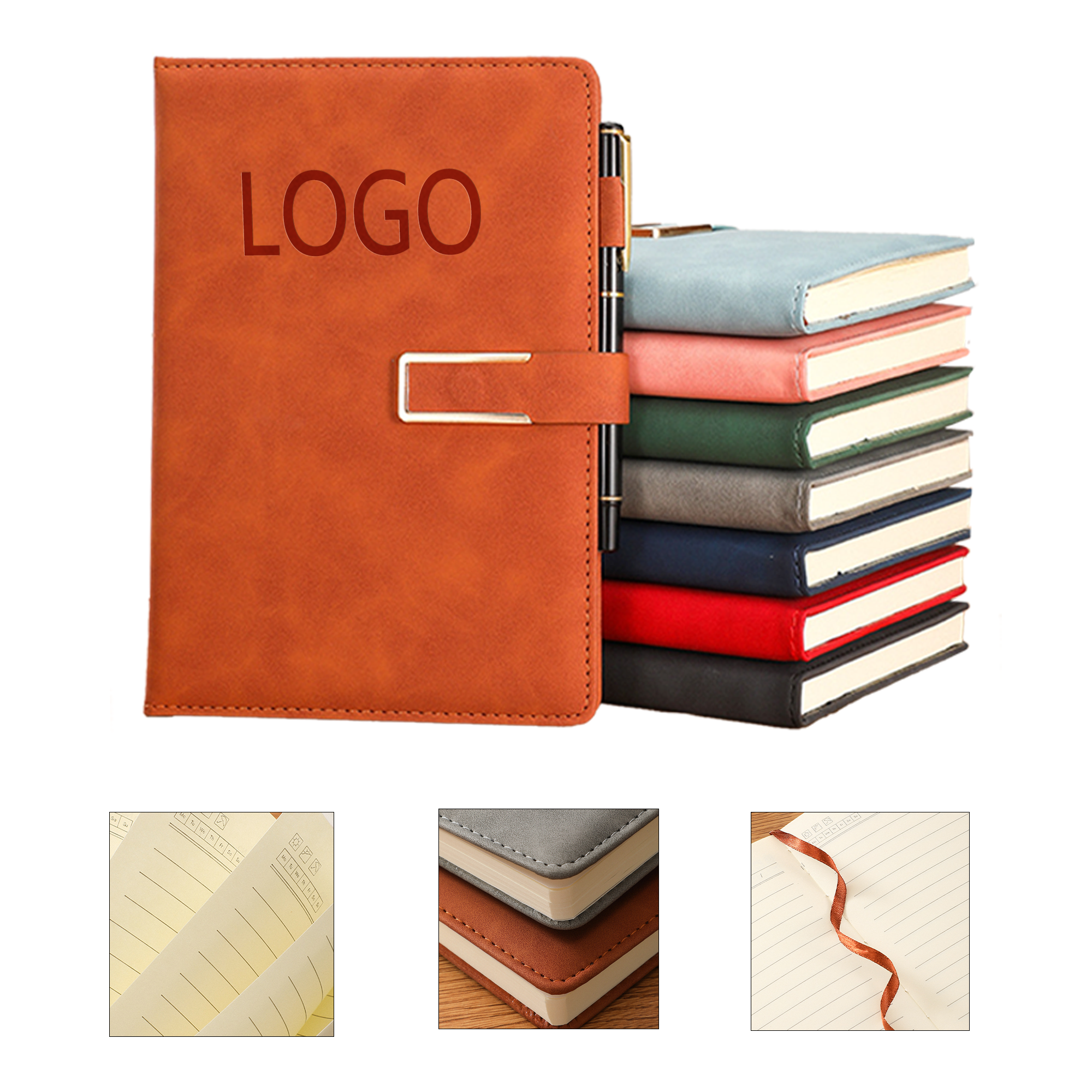 A5 Notebook with Leather Cover 4