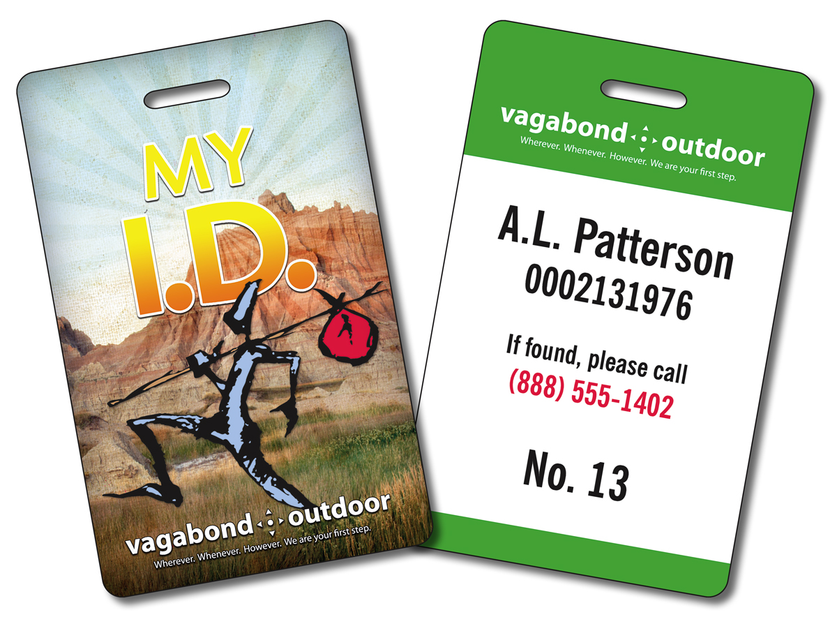Plastic UV-Coated (1S) I.D./Wallet Card with Punch - 3.375x2.125 - 10 pt. 1