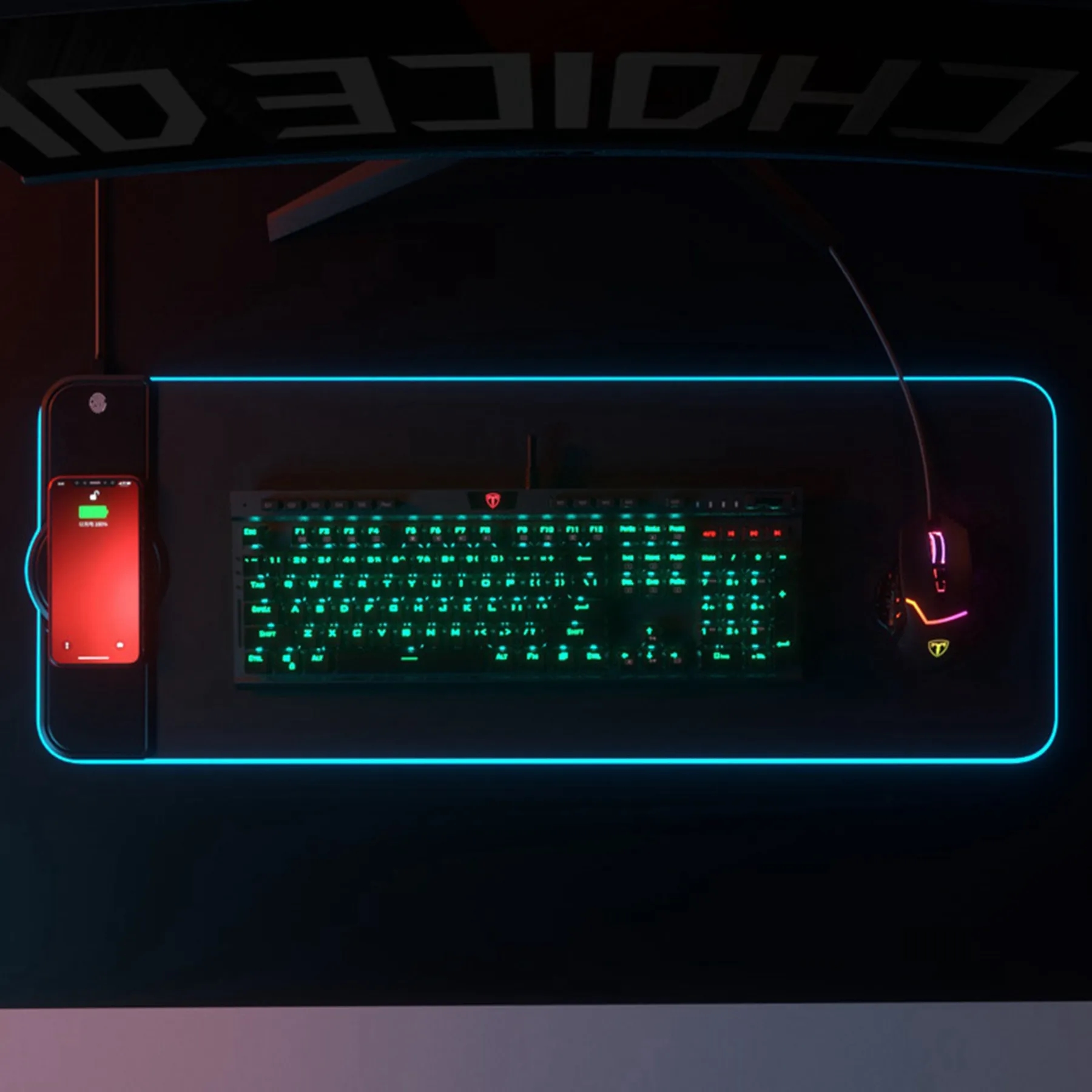 15 Watt Wireless Charging RGB Mouse Pad 6