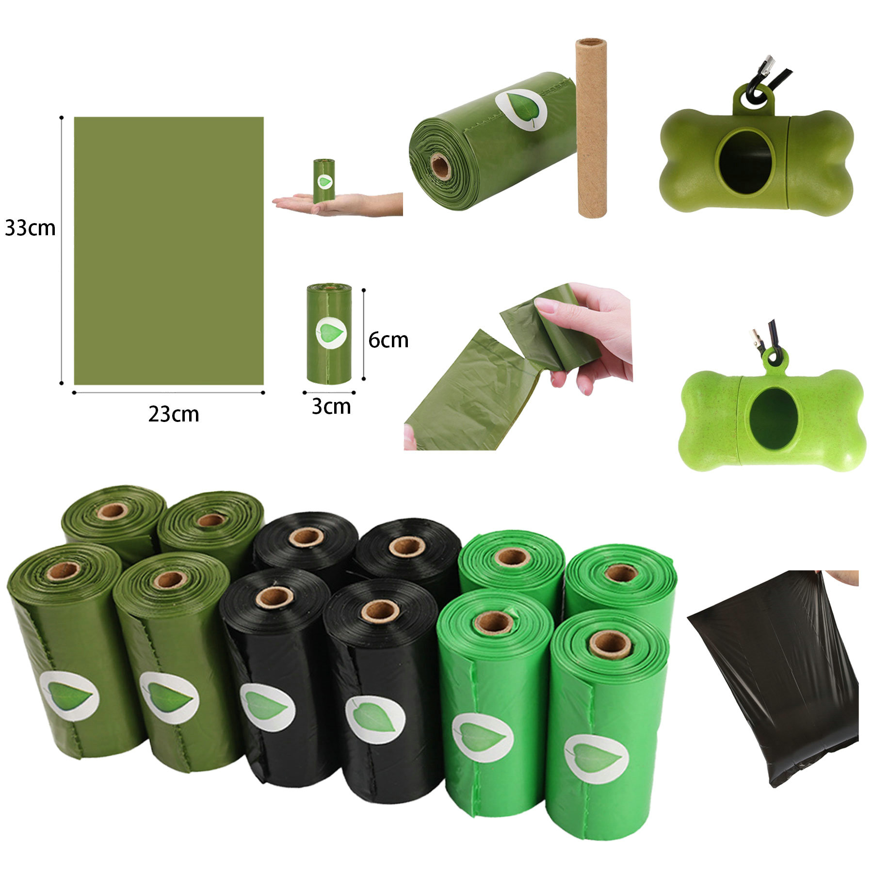 Pet Poop Waste Bags With Dispenser 1