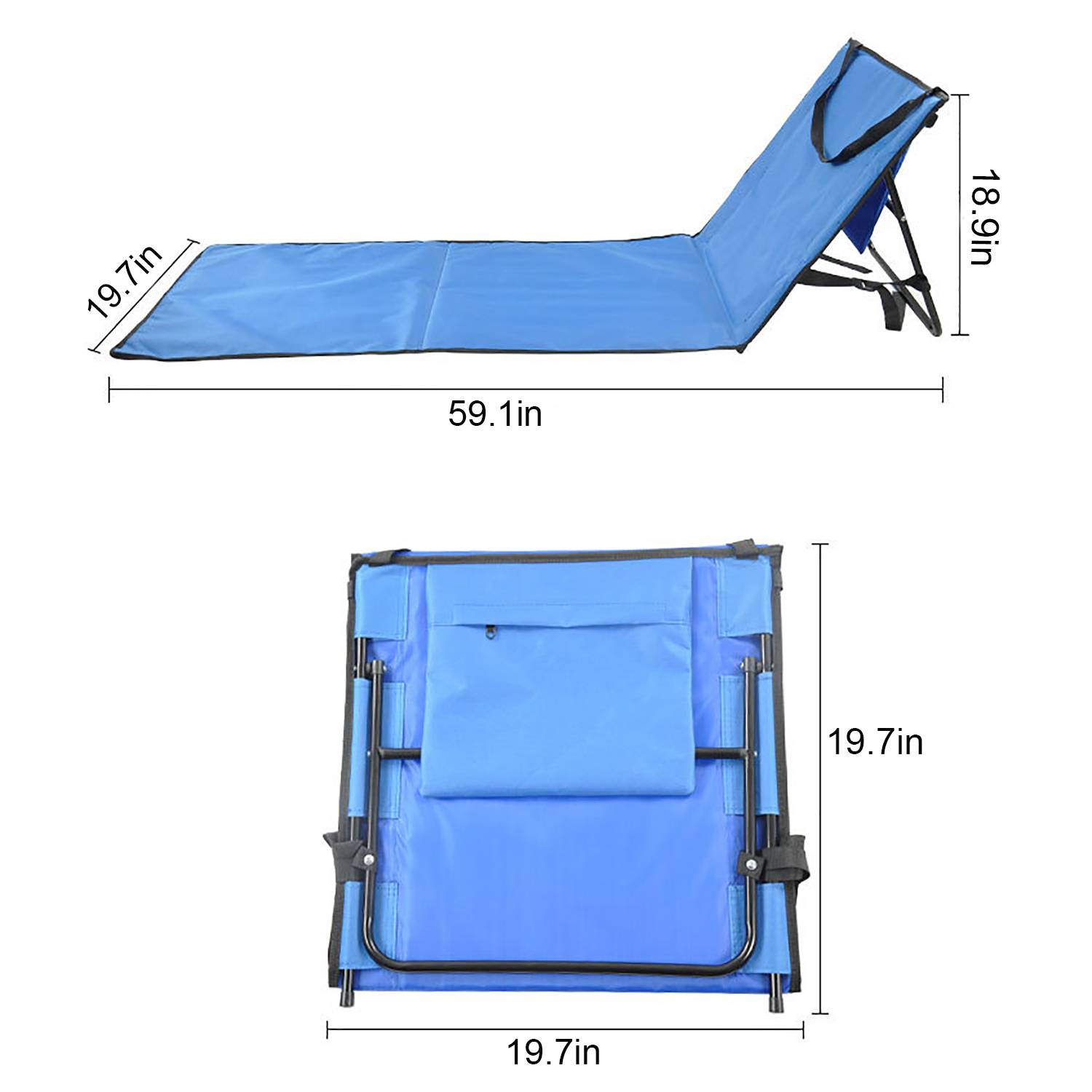 Camping Mat With Adjustable Backrest for Picnic & Beach 3