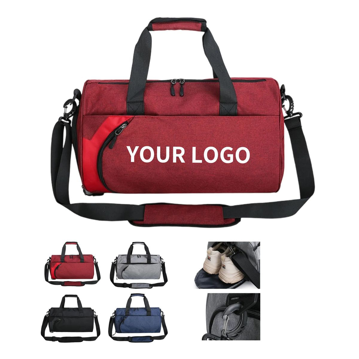 Water Resistant Sport Duffle Bag with Large Capacity 3