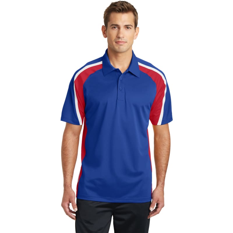 Sport-Tek Tricolor Micropique Sport-Wick Polo. 11