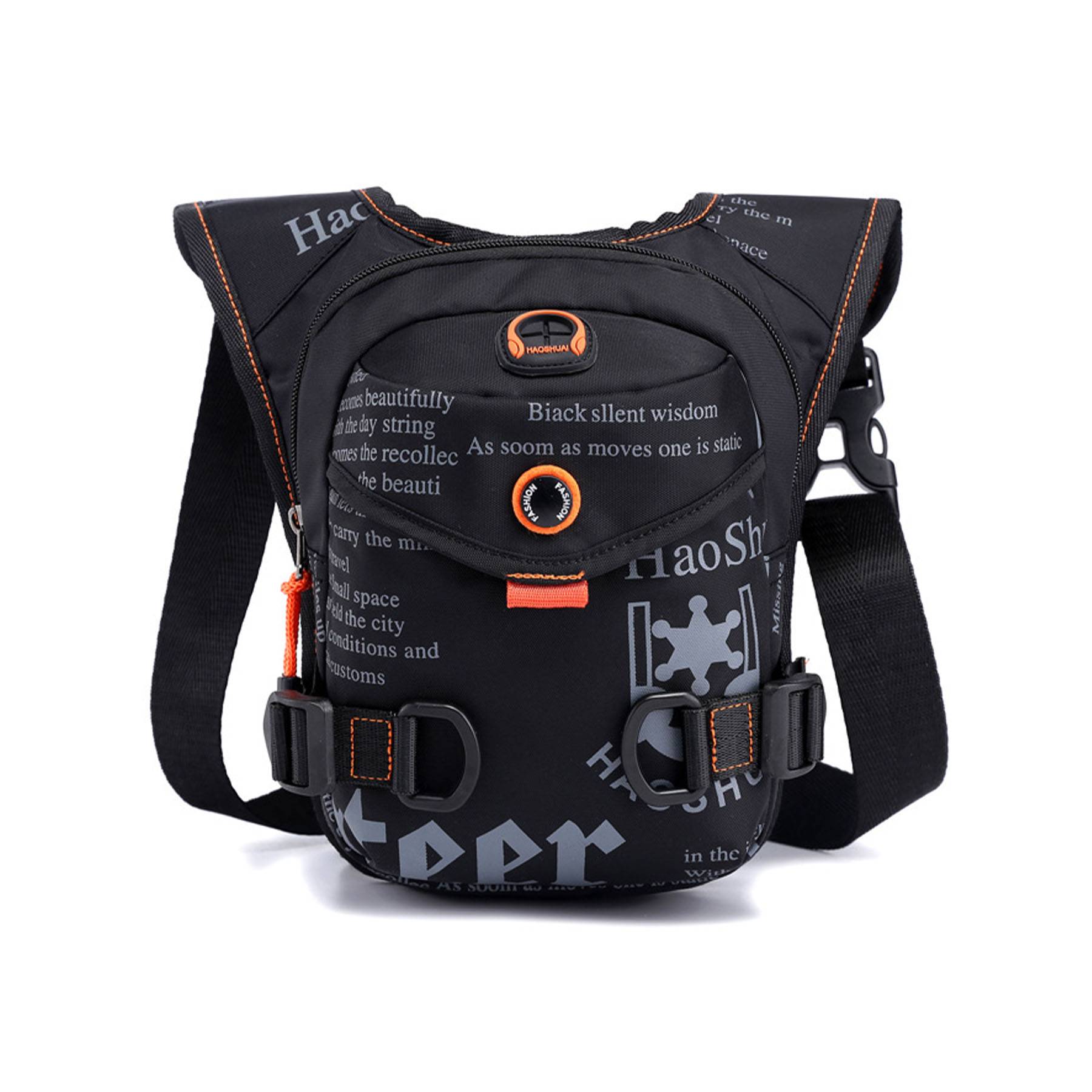 Nylon Outdoor Tactical Waist Bag With Earphone Hole 2