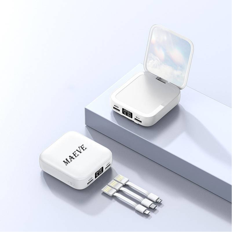 Portable Power Bank 6000mAh With Makeup Mirror 3