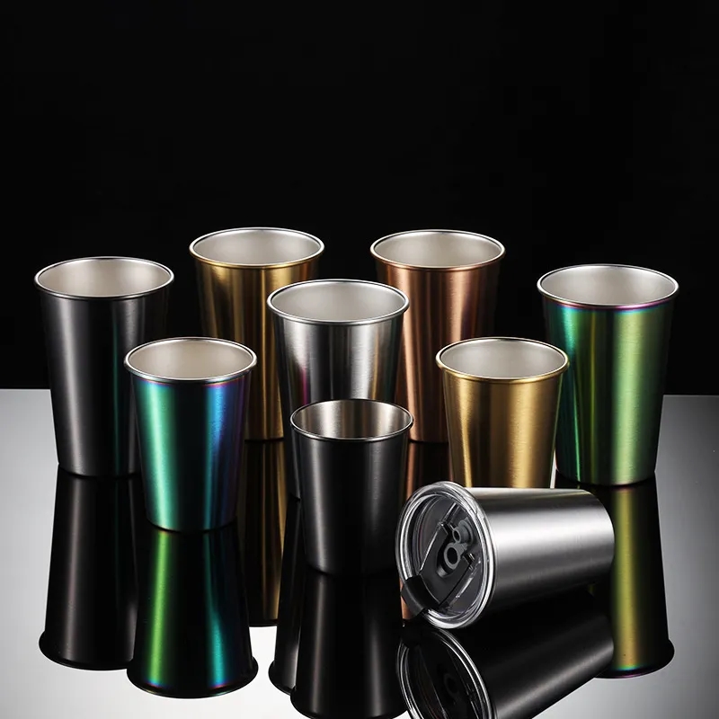 16oz Reusable Rainbow Stainless Steel Cup 5