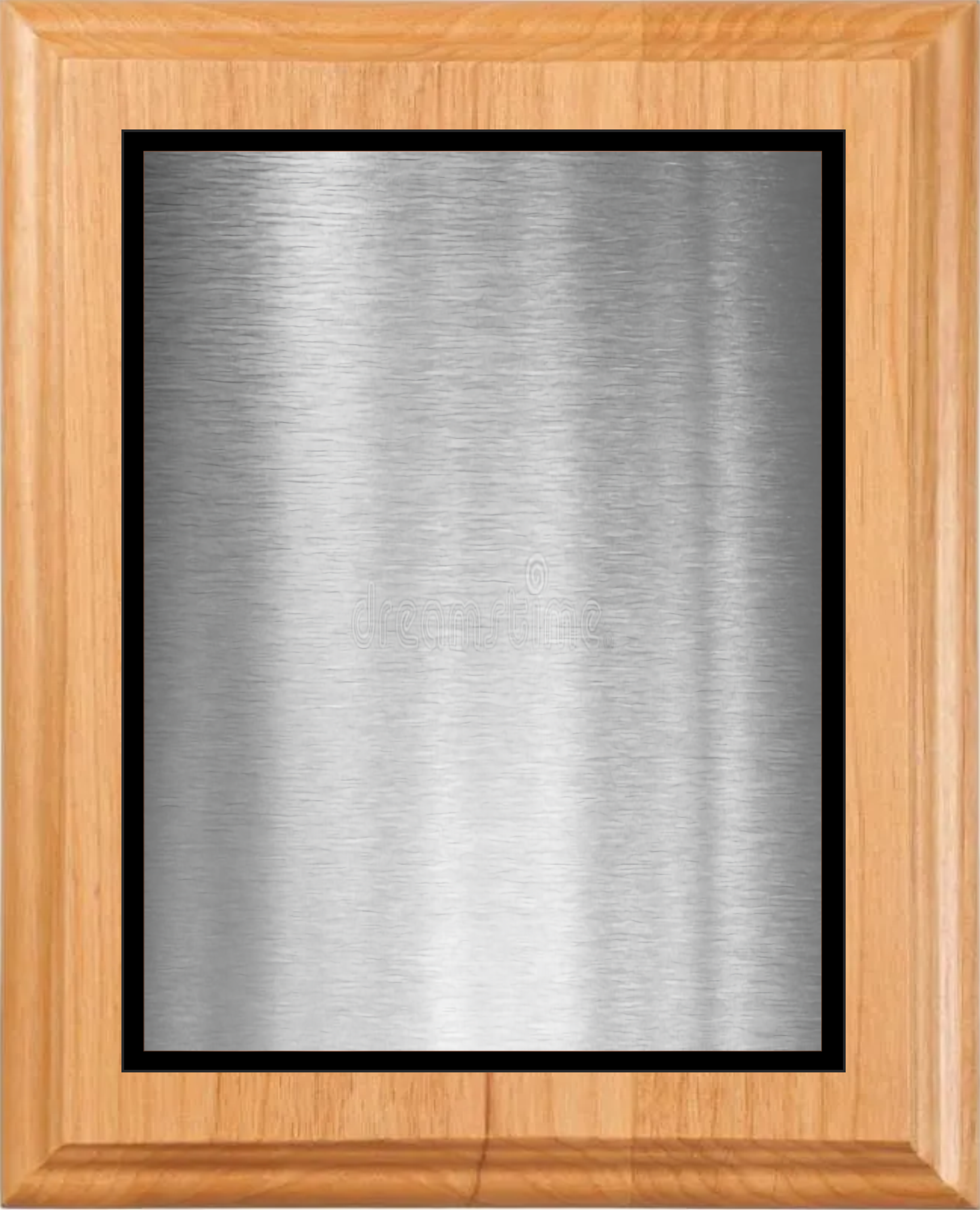 Alder Wood Plaque w/Choice of Double Plate 9