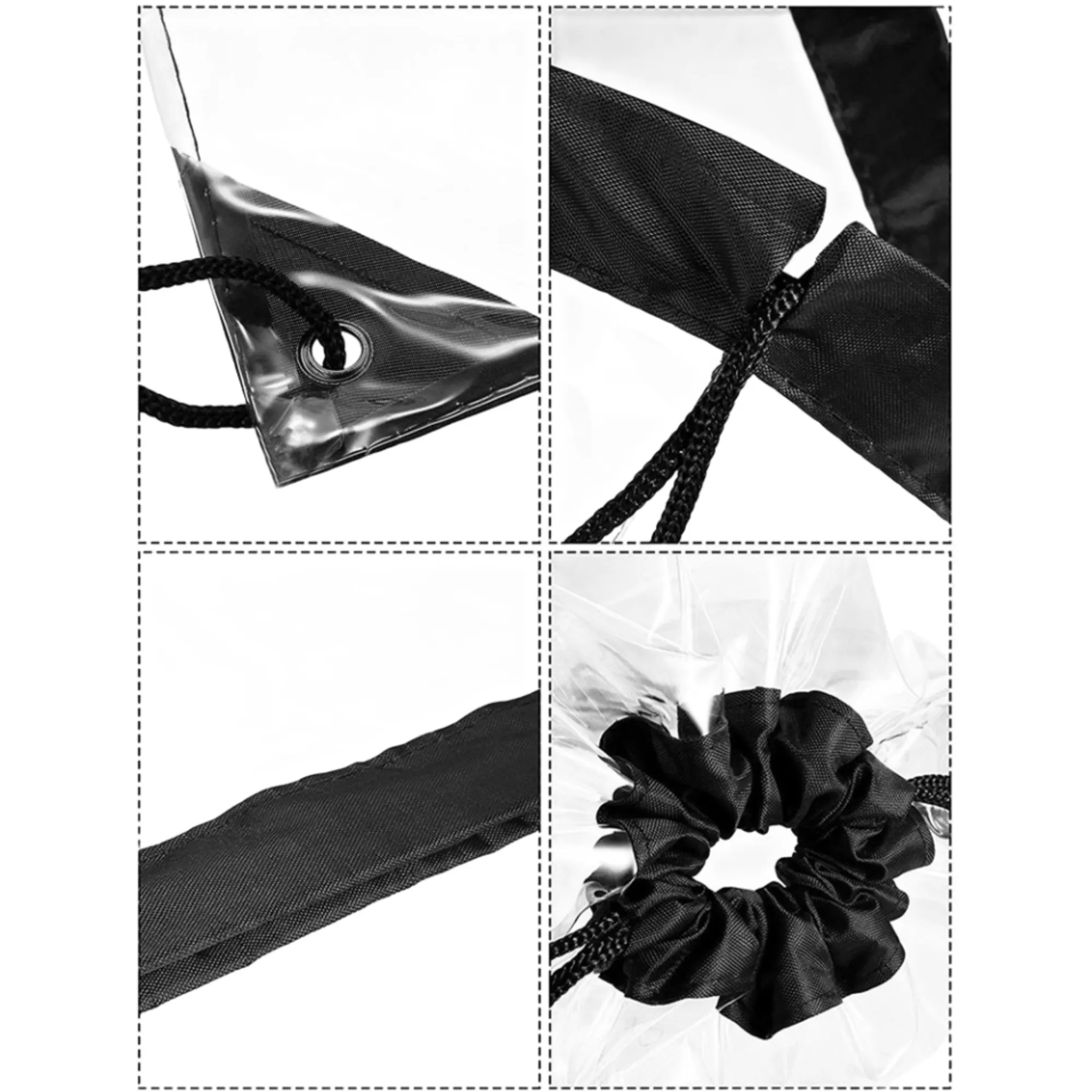 Transparent Drawstring Back Bag 3