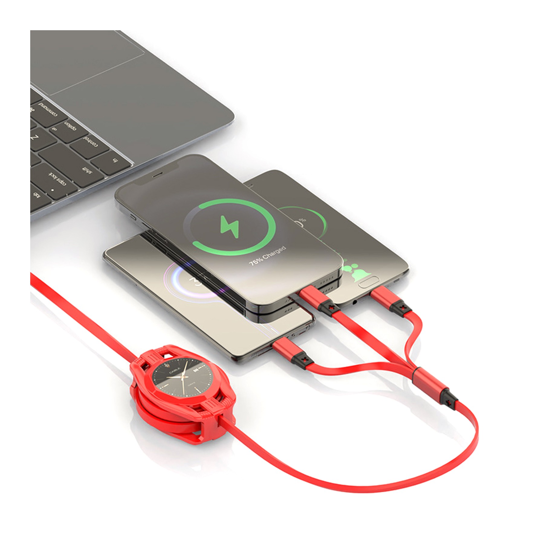 3 in 1 Retractable Charging Cable 2