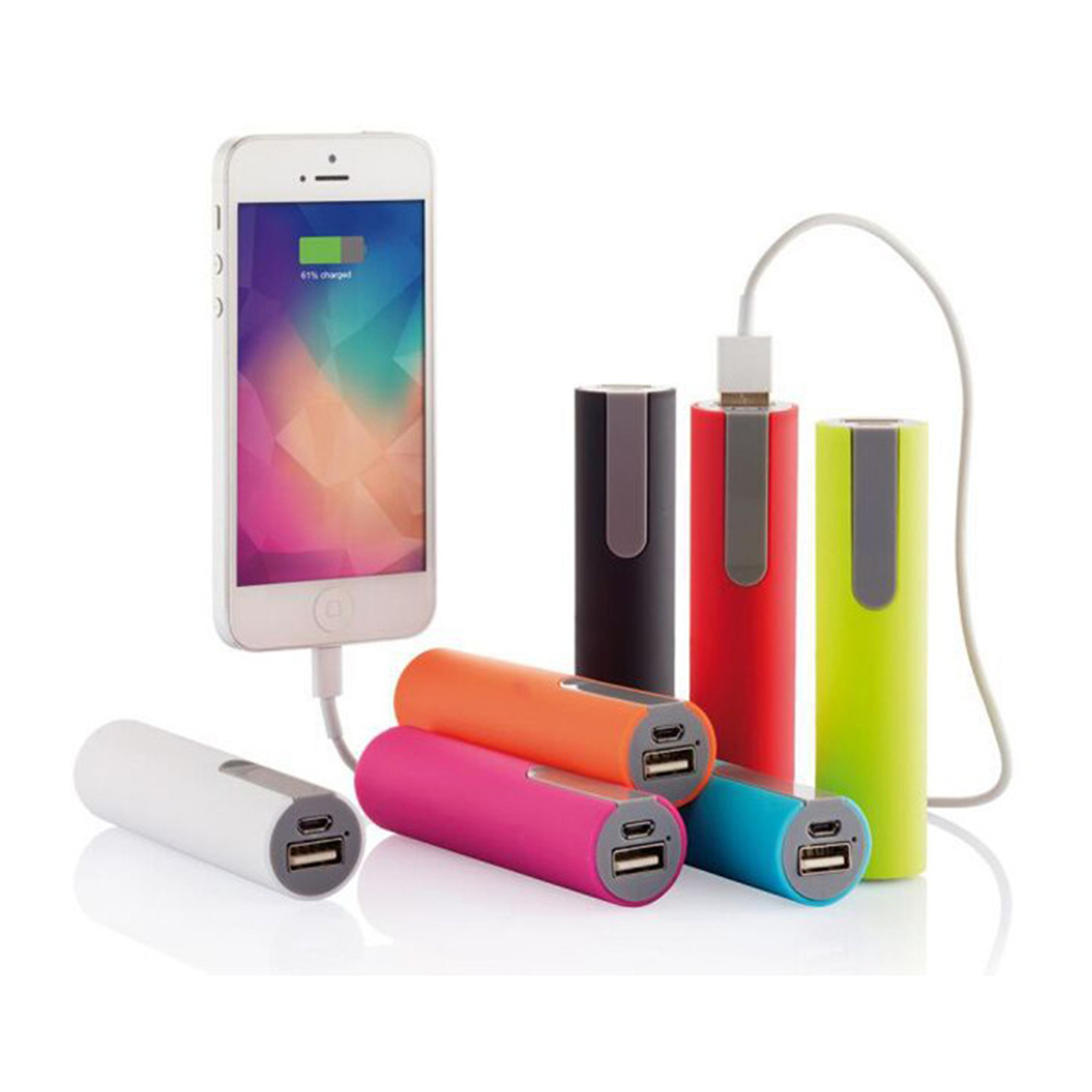 Small 5000mAh Power Bank With LED Light 2