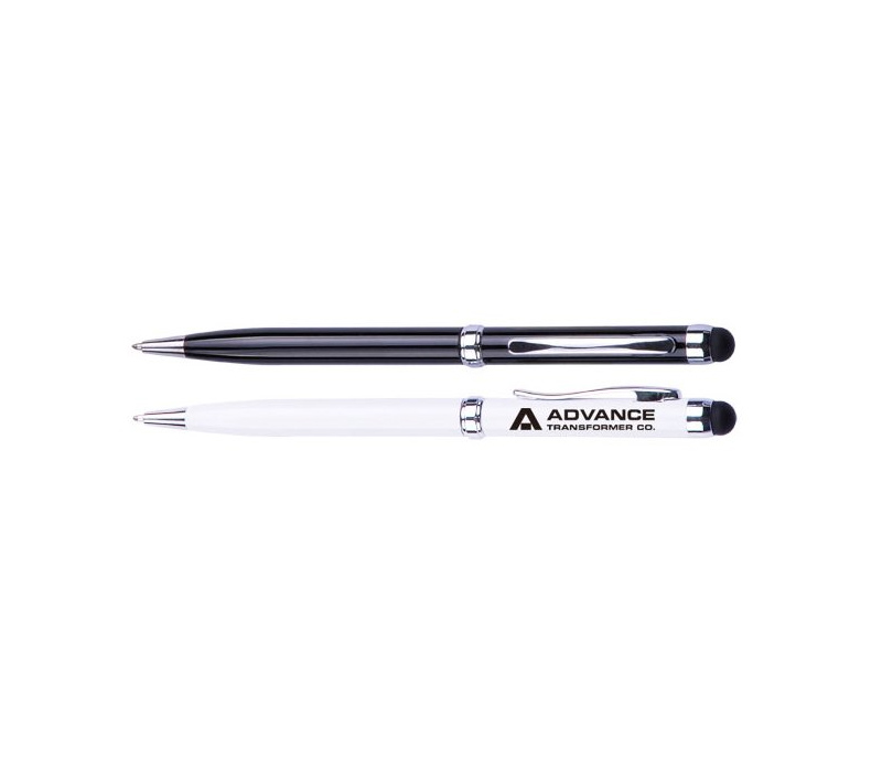 Slim Metal Pen with Stylus 2