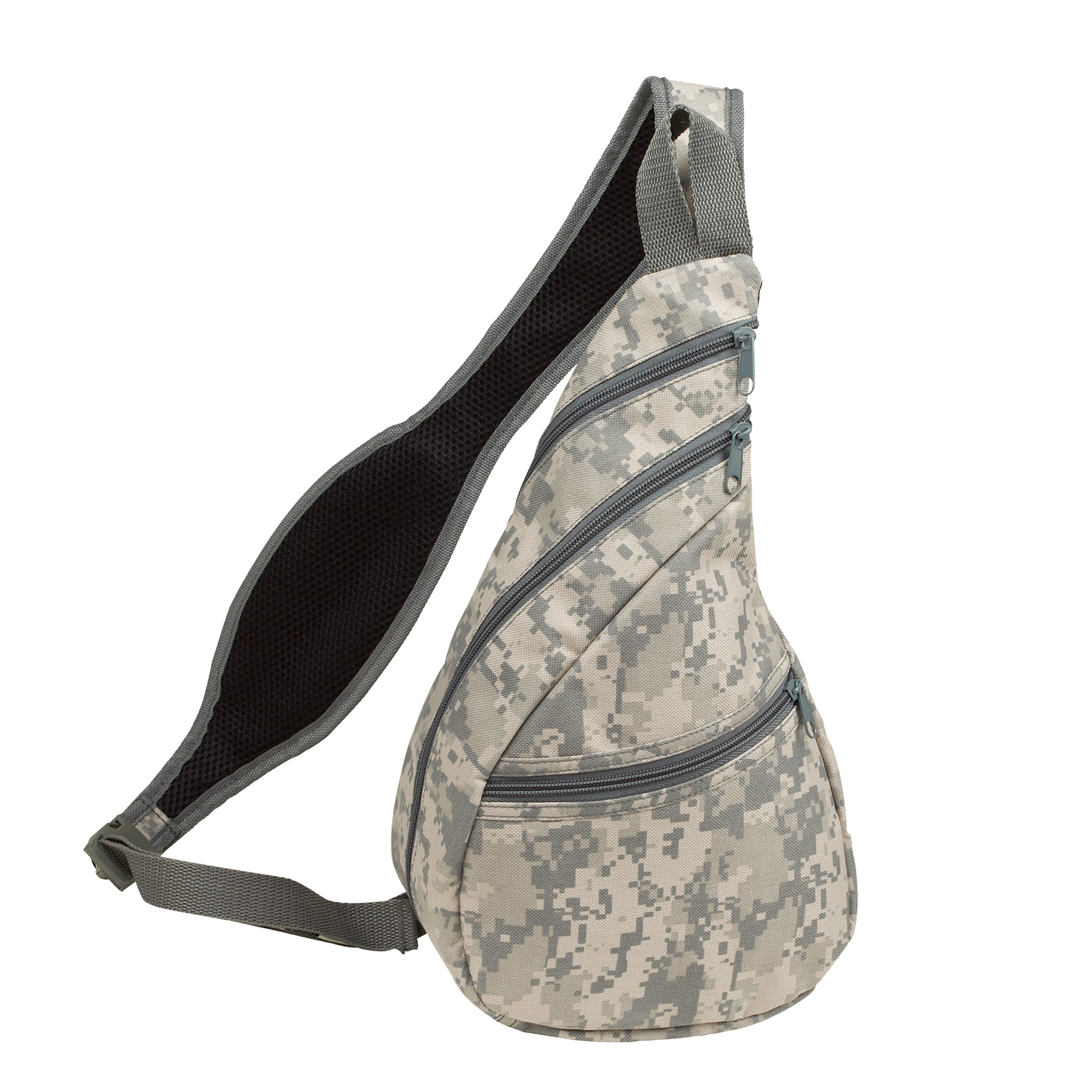 600D Polyester Digital Camo Crossbody Sling Backpack 3