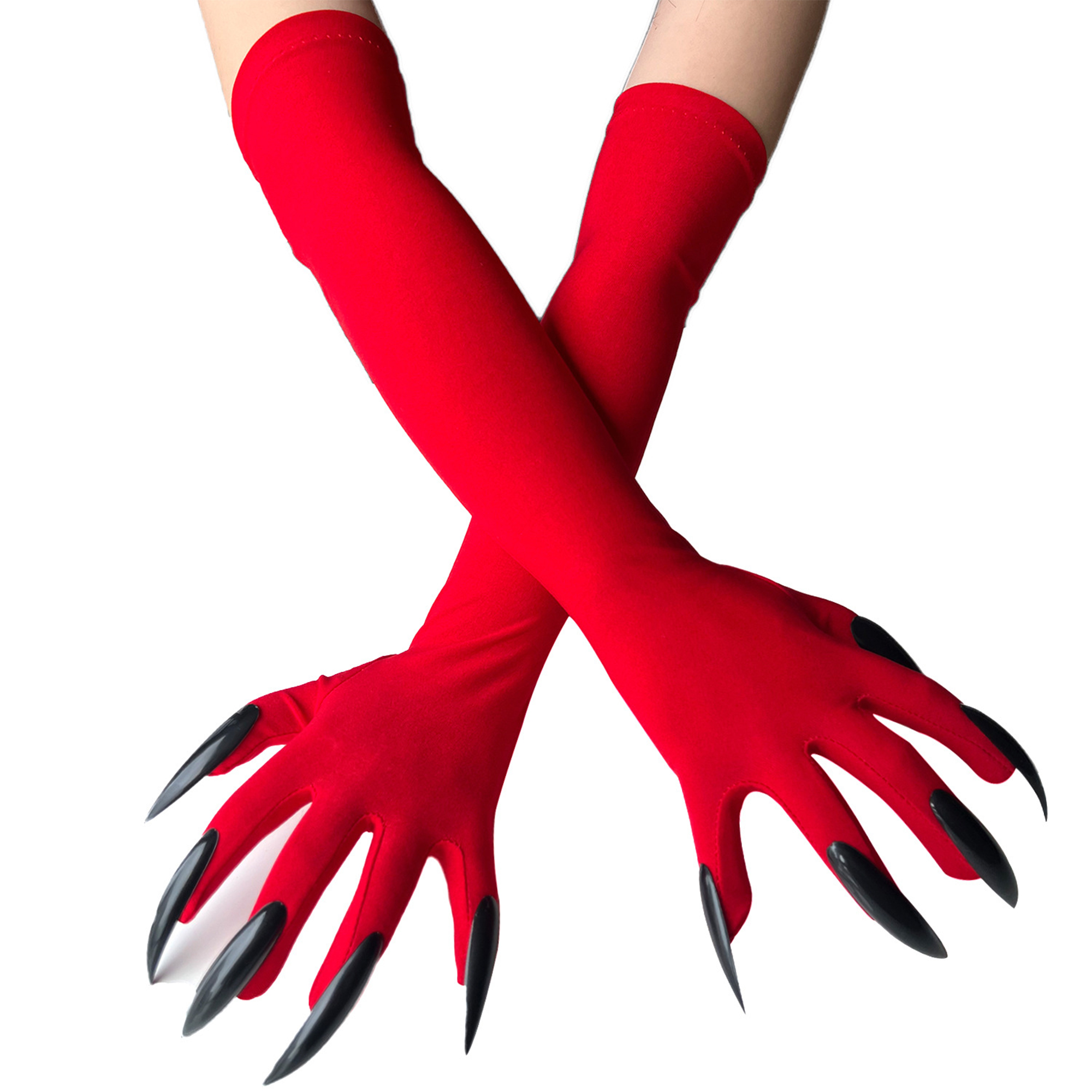 Halloween witch long nail gloves 2