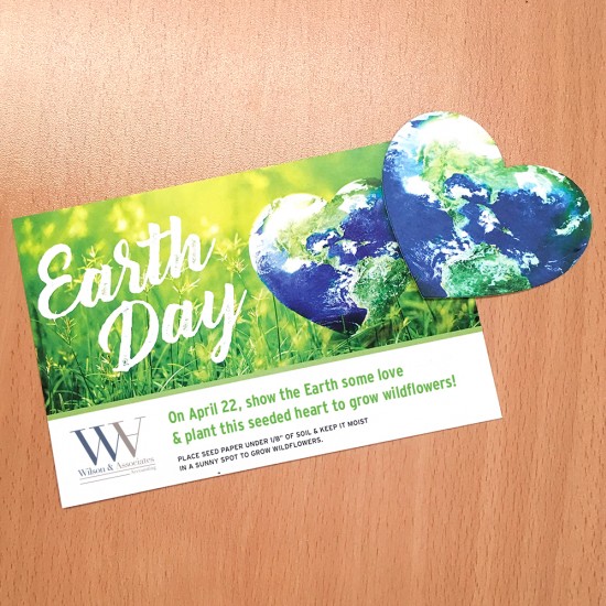Plantable Heart Globe Medium Eco Panel Cards 6