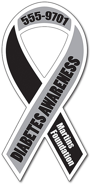 Awareness Magnet - Ribbon Shape (3.8x8) - Outdoor Safe 1