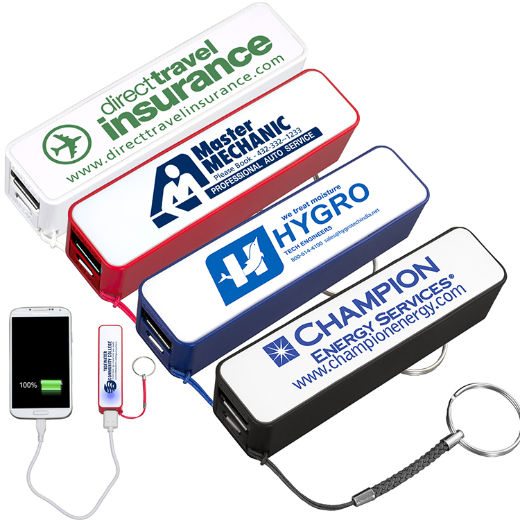 "In Charge" PB200 UL Listed 2200 mAh Portable Lithium Ion Power Bank Charger PB100 (Spot Color) 12