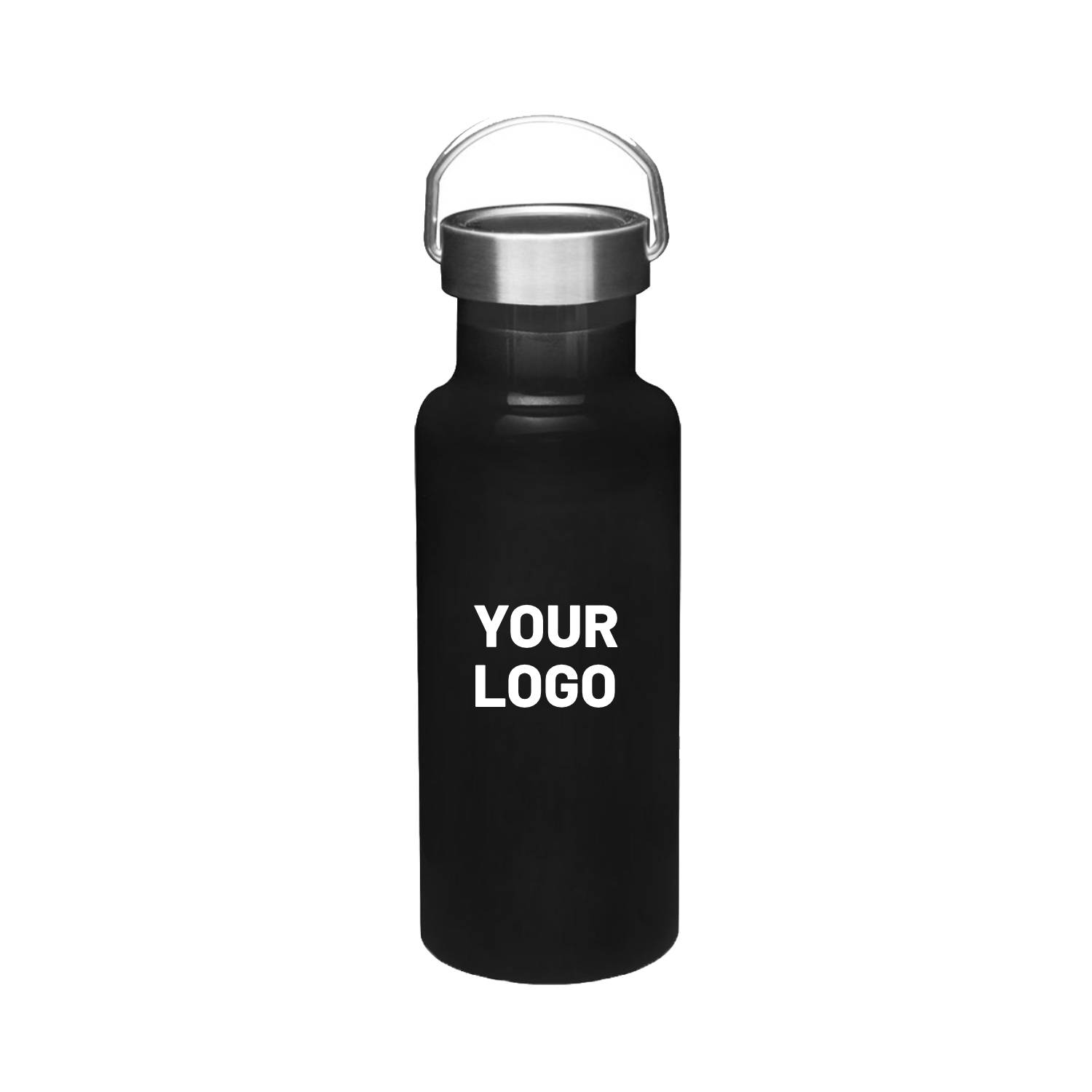 Double Wall Stainless Steel Canteen Water Bottle, 17 oz., custom water bottle with logo imprint 6