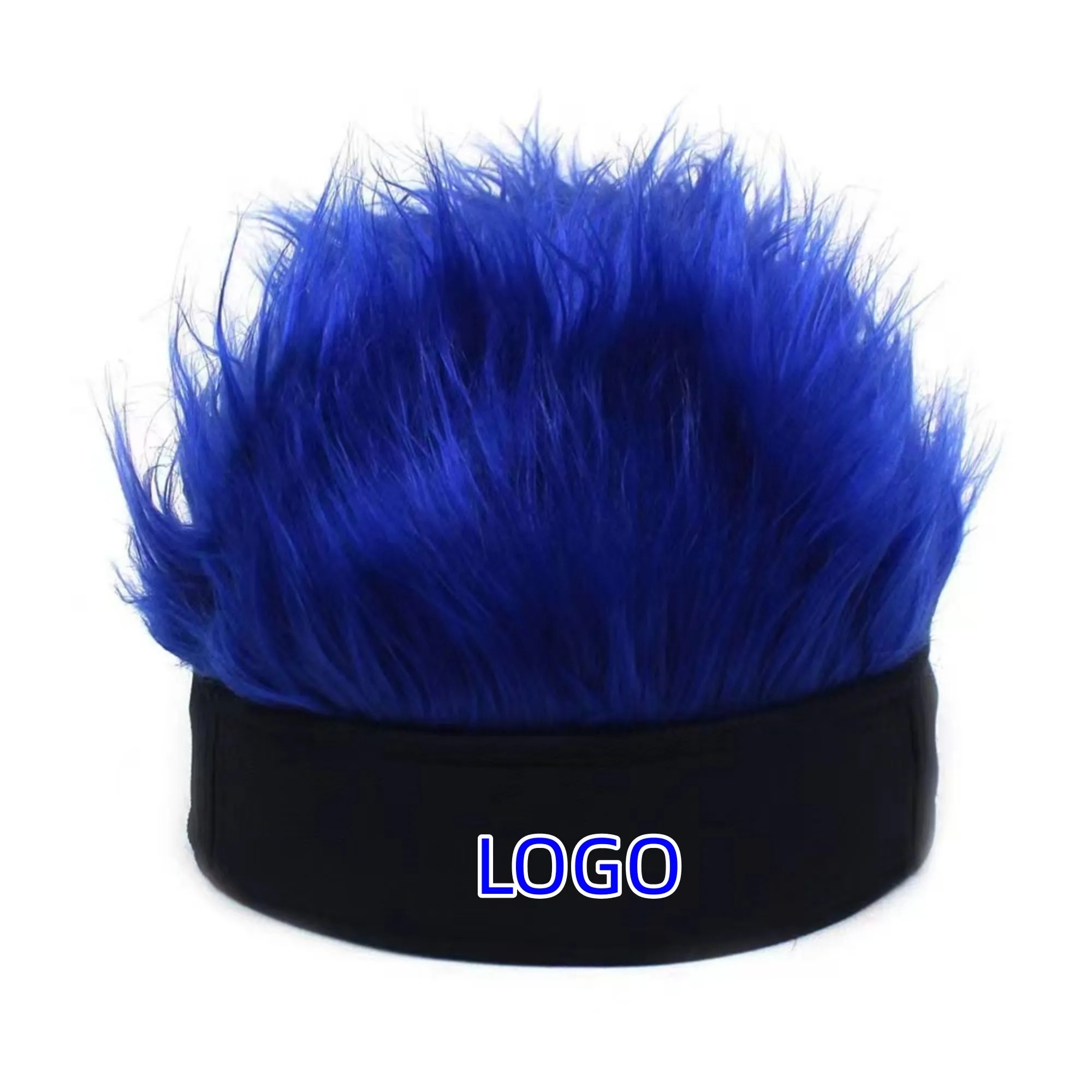 Cheering Sport Crazy Fans Wig With Headband 3
