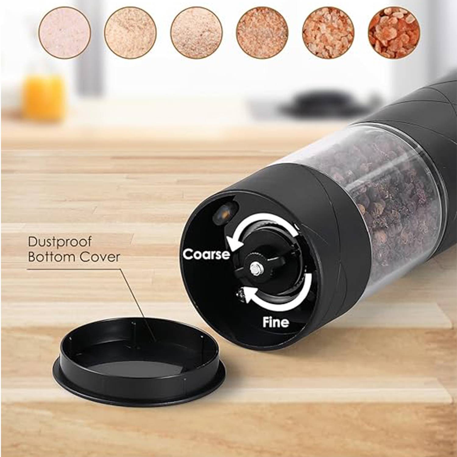 Gravity Electric Salt and Pepper Grinder Set 2