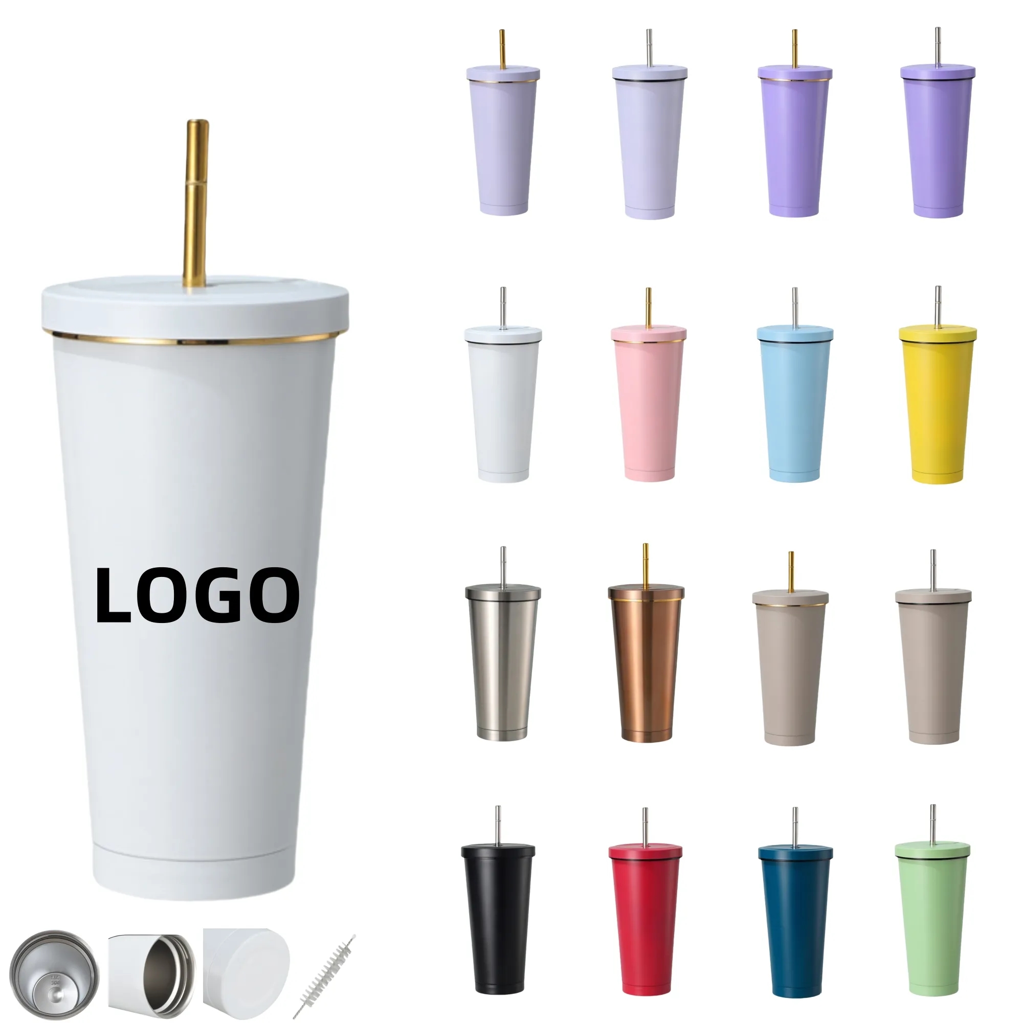 25oz 304 Stainless Steel Large-Capacity Vacuum Straw Cup 3