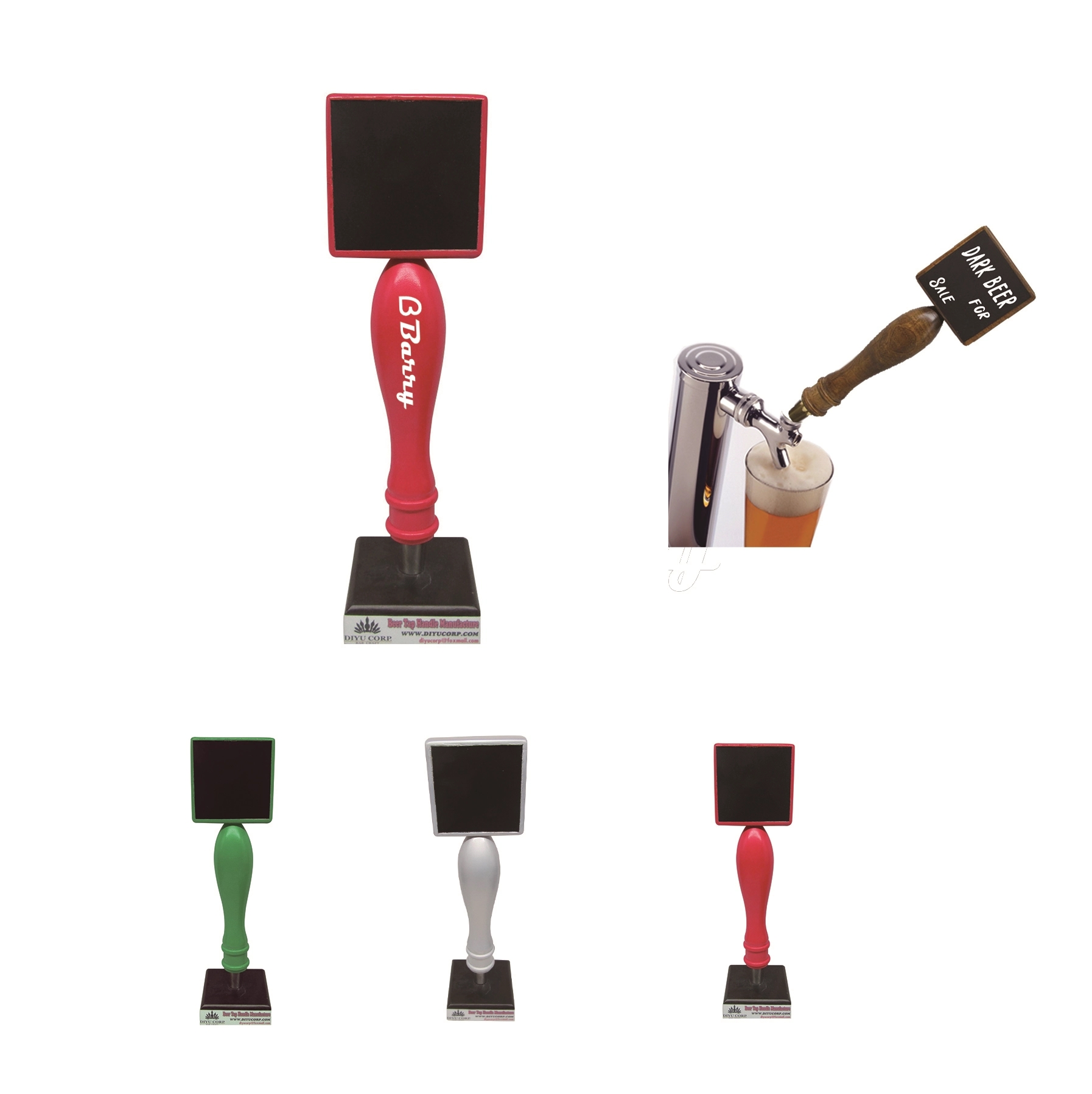 Small Chalkboard Beer Tap Handle 2