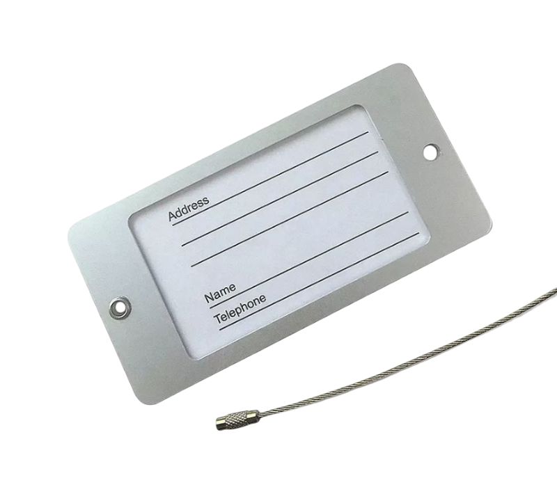 Aluminum Acrylic Luggage Tag 4