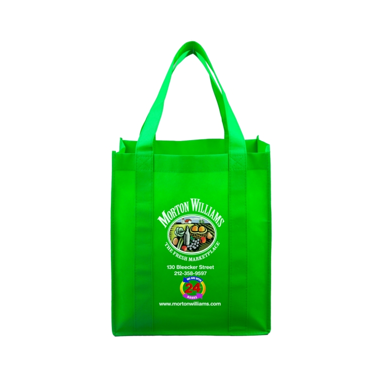 13"W x 15"H x 10"Gusset -"SUPER MEGA" Grocery Shopping Tote Bag 24