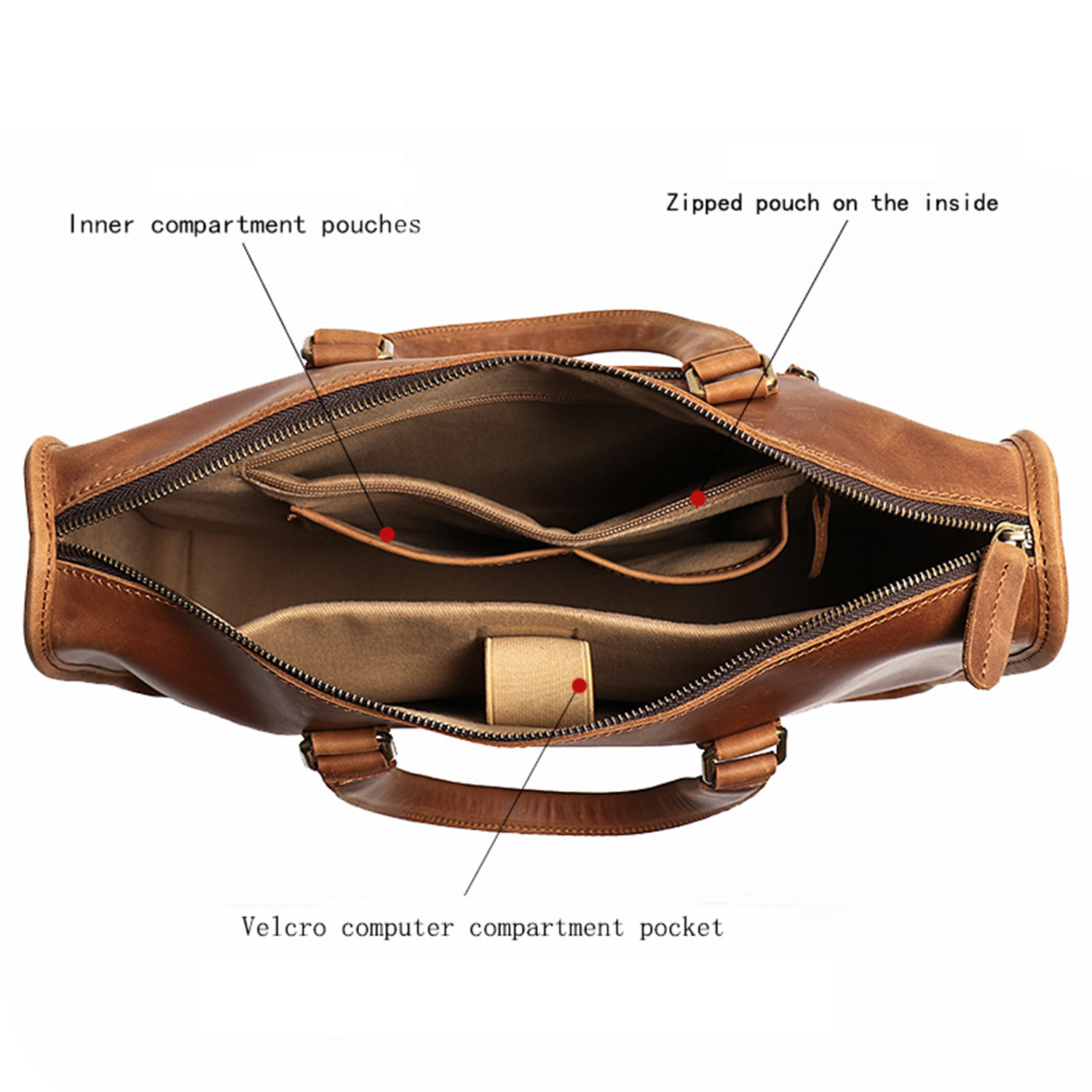 Genuine Leather Crossbody Messenger Bag 6