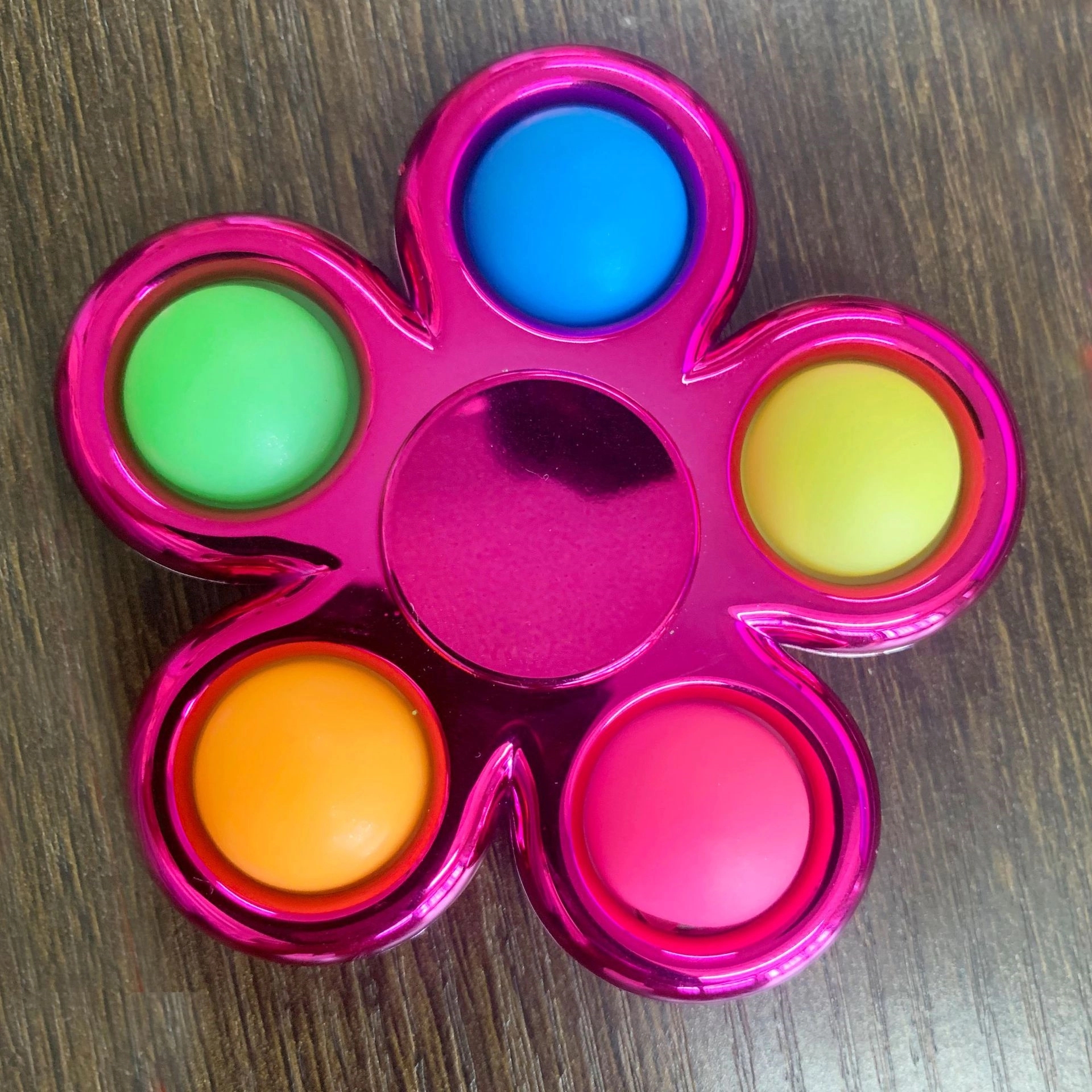 Push Pop Fidget Toy Anti-Stress Dimple Spinner 5