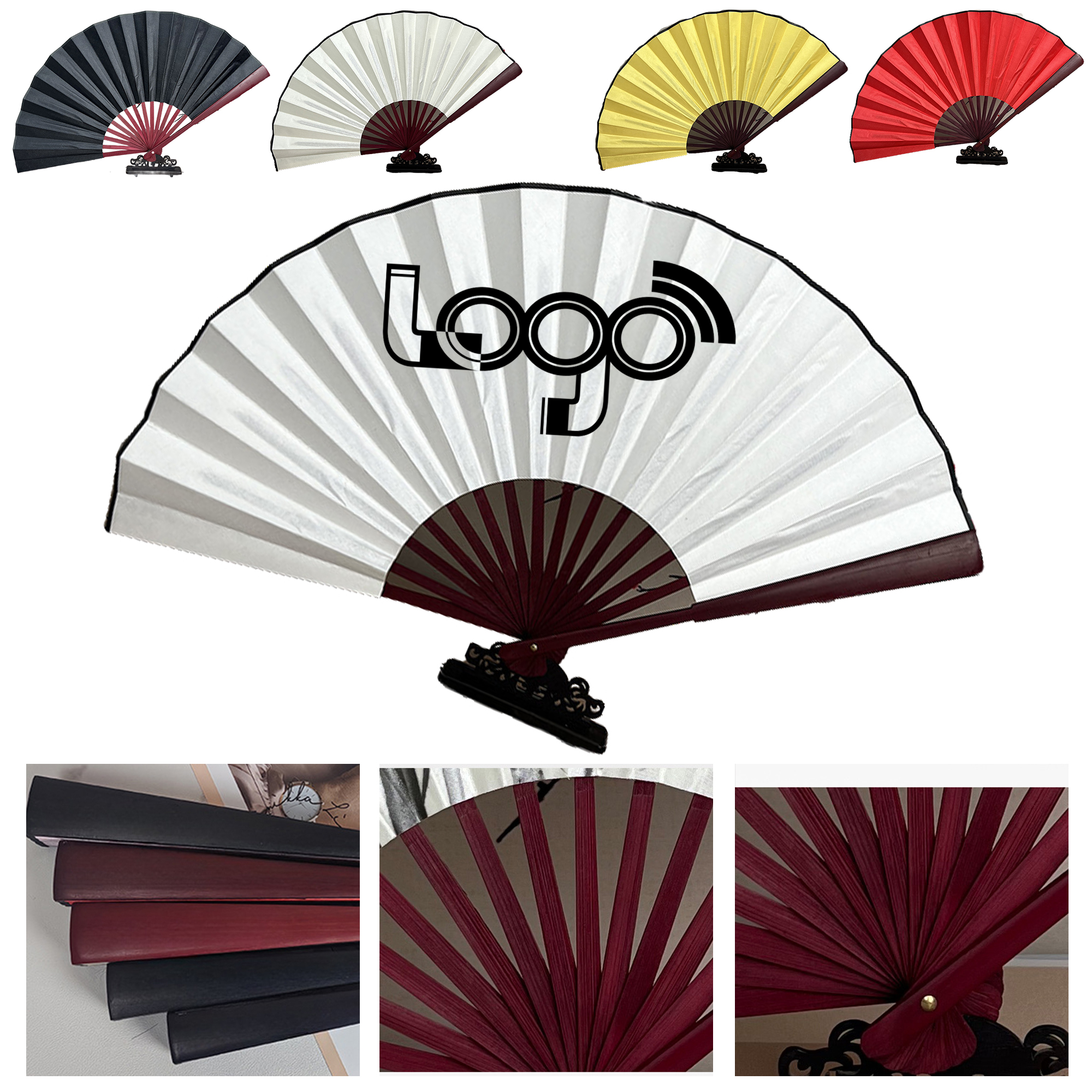 Premium Silk Folding Fan for Calligraphy & Painting 2