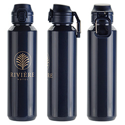 Switchback 27 oz RPET Bottle with Snap-Top Lid & Carabiner 30