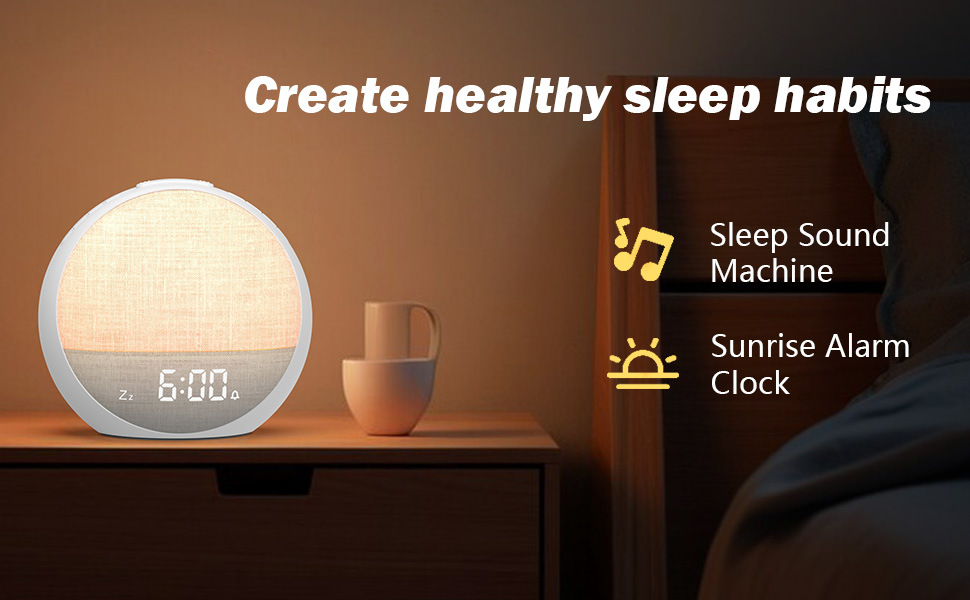 Digital Alarm Clock with Sound Machine 12