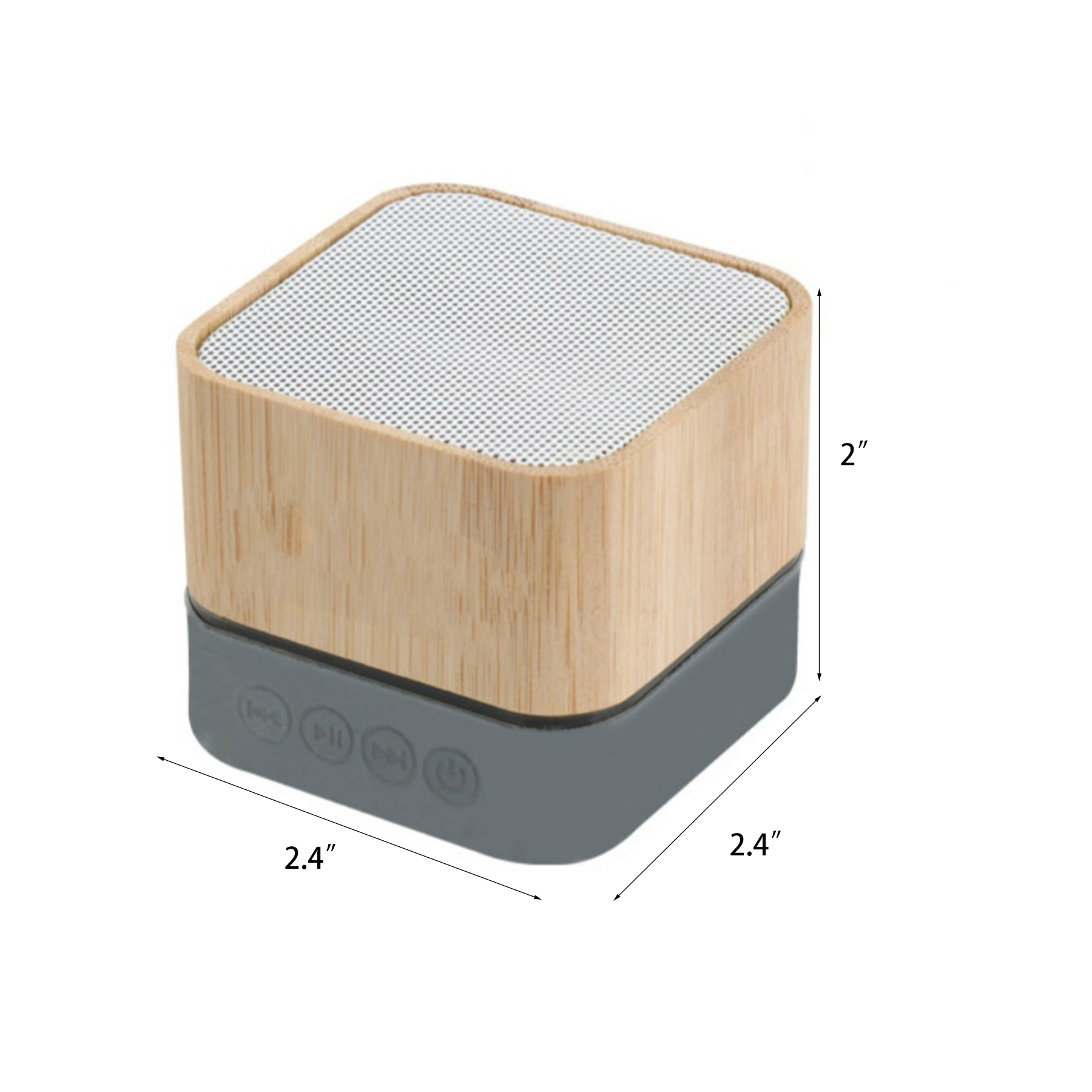 Two Tone Bluetooth Speaker - Bamboo 3