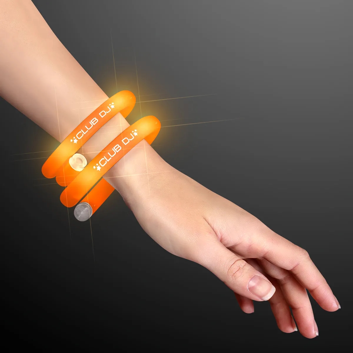 LED Light Up Flash Tube Bracelets - Single Colors 24