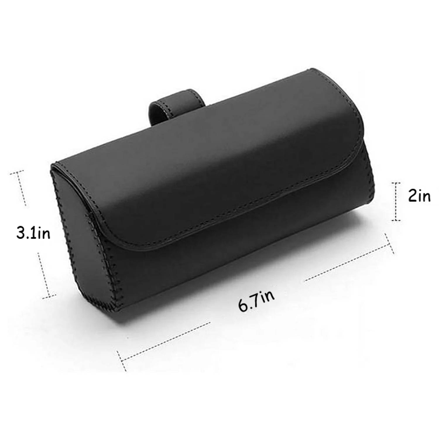 Universal Microfiber Pu Leather Car Sunglasses Case 4