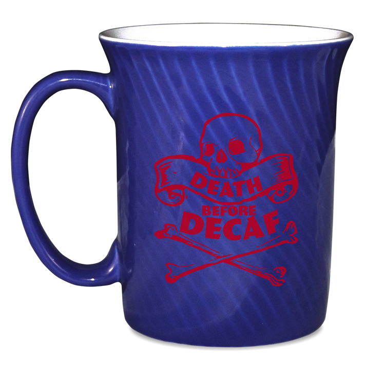 17 Oz. Ripple Ceramic Coffee Mug-Closeout 9