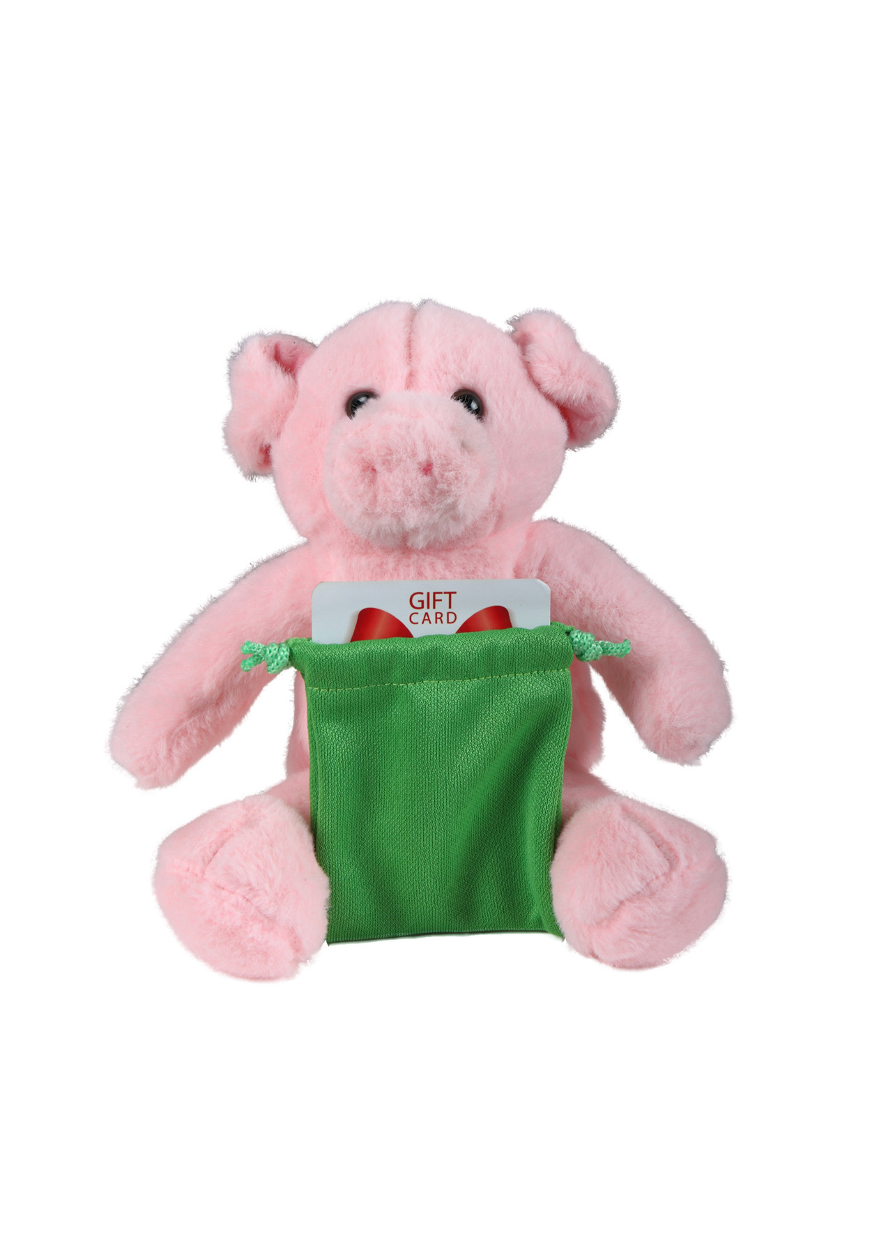 soft plush Pig with gift card sack 4