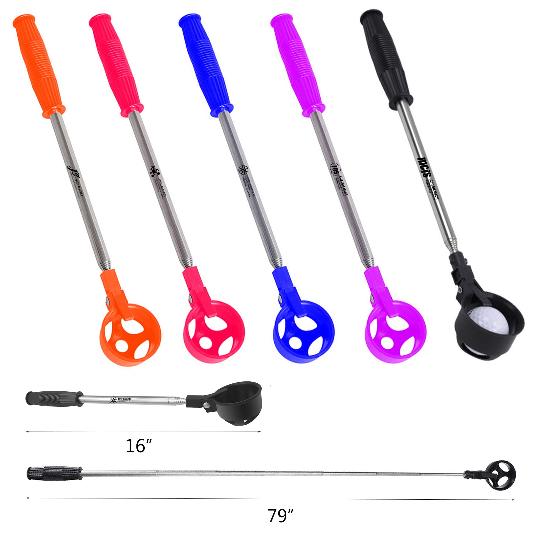 80" Telescopic Golf Ball Retriever 1