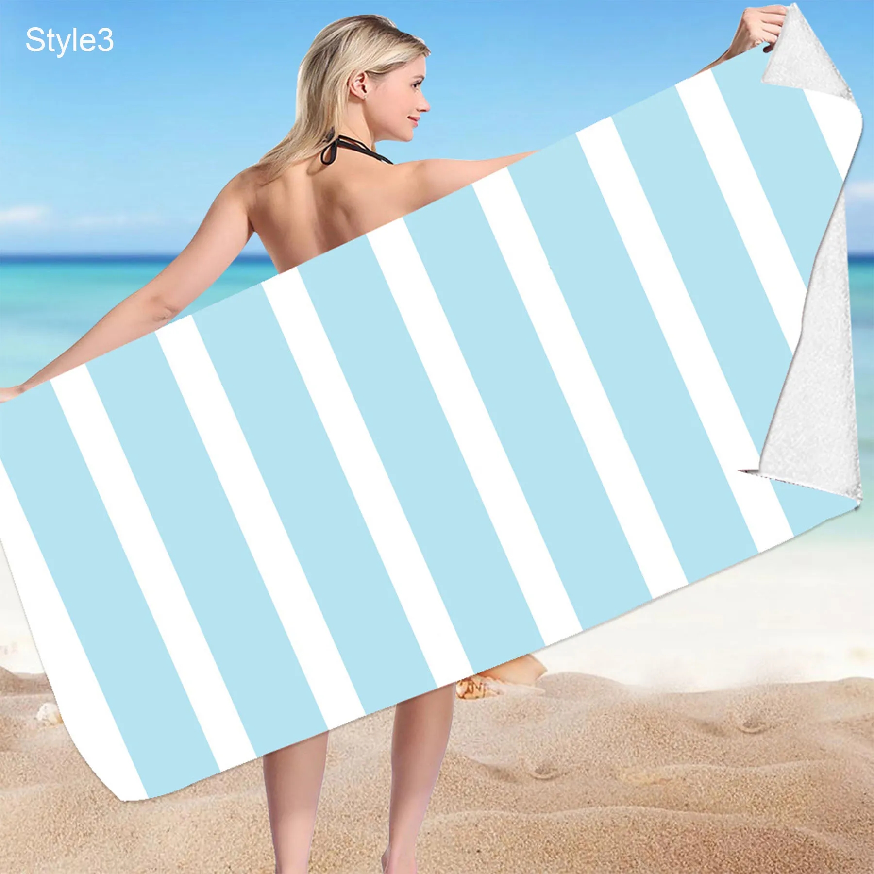 Microfiber Striped Beach Towel 5