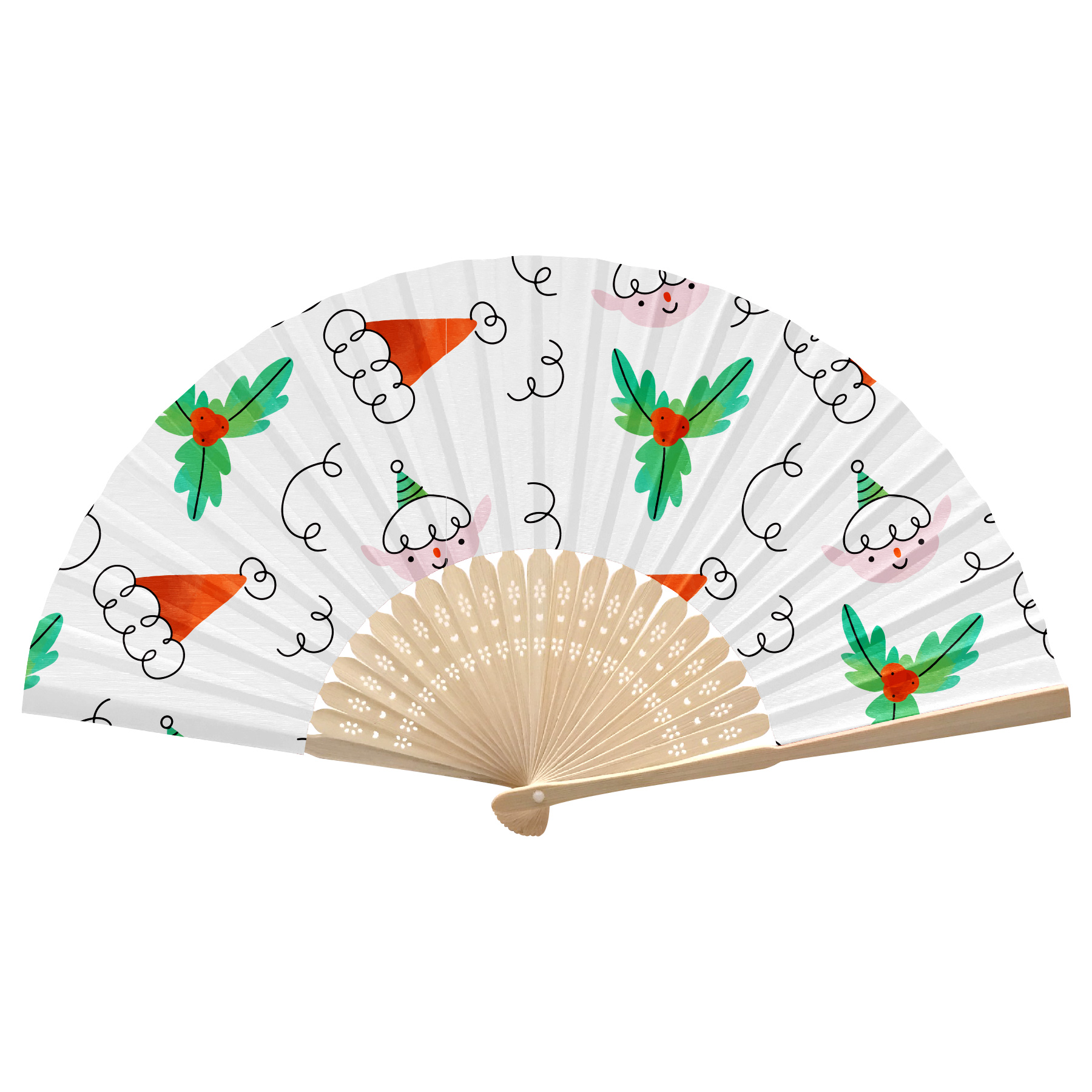 Foldable Bamboo Fan 9