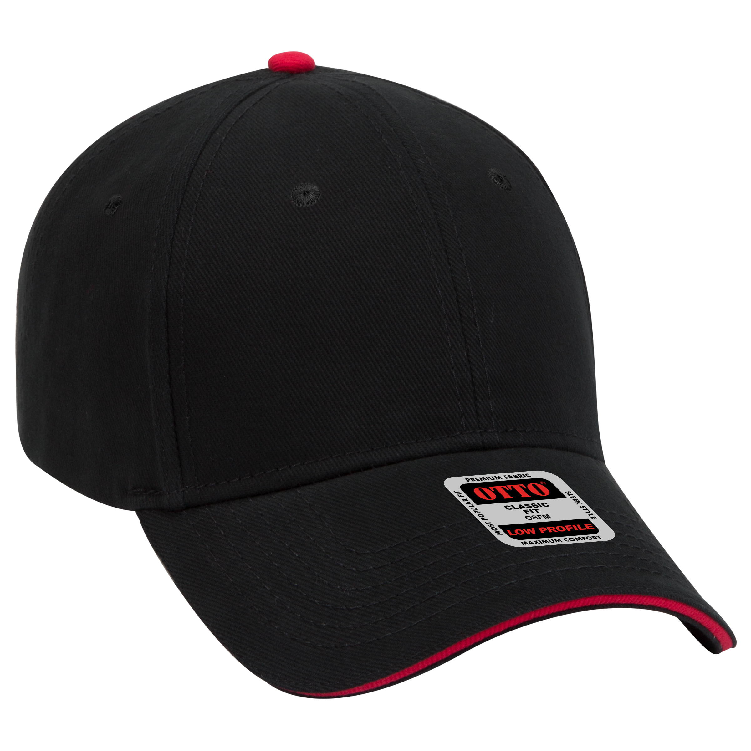 OTTO CAP® 6 Panel Low Profile Baseball Cap 6