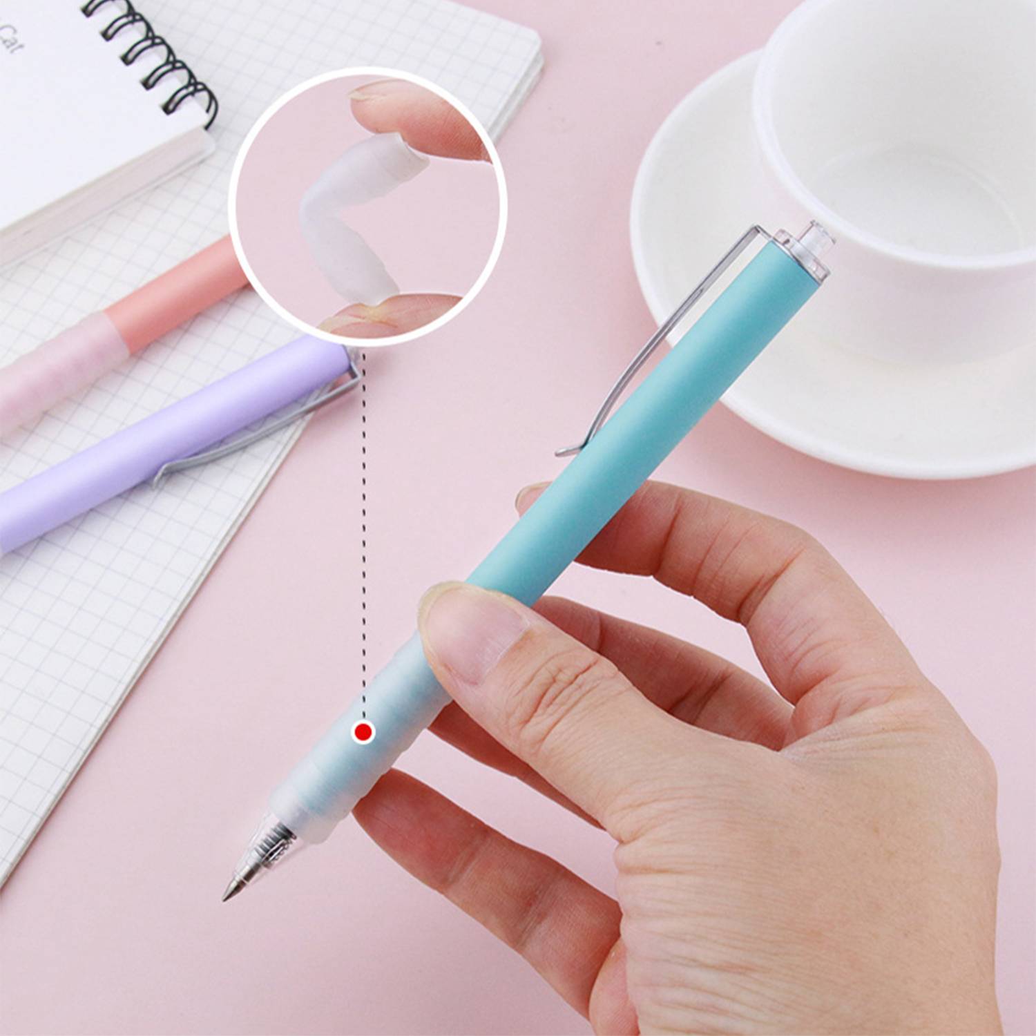 Retractable Soft Grip Gel Pen 3