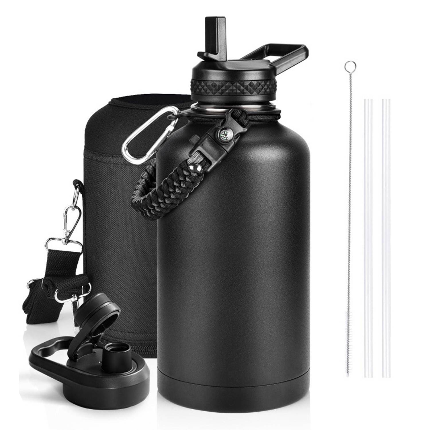 64oz Large Capacity Stainless Steel Insulated Water Bottle, custom water bottle with logo imprint 4
