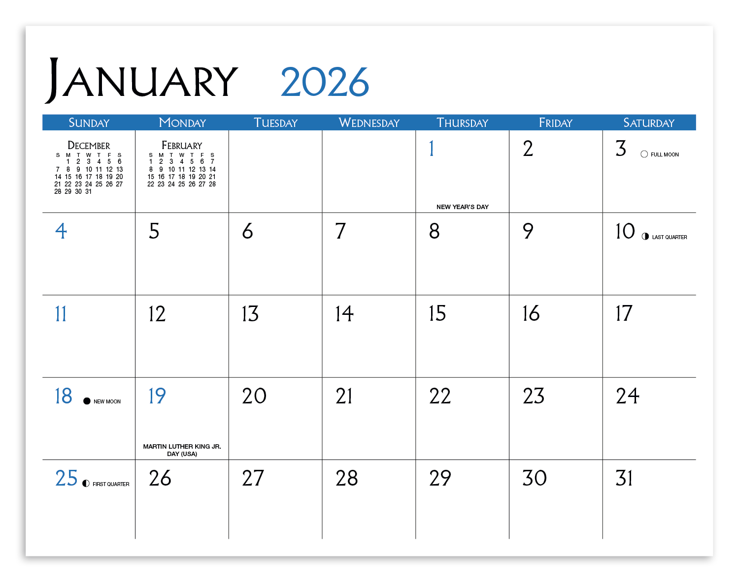 Triumph® Calendars Small Quantity Custom - Stapled Calendar 6