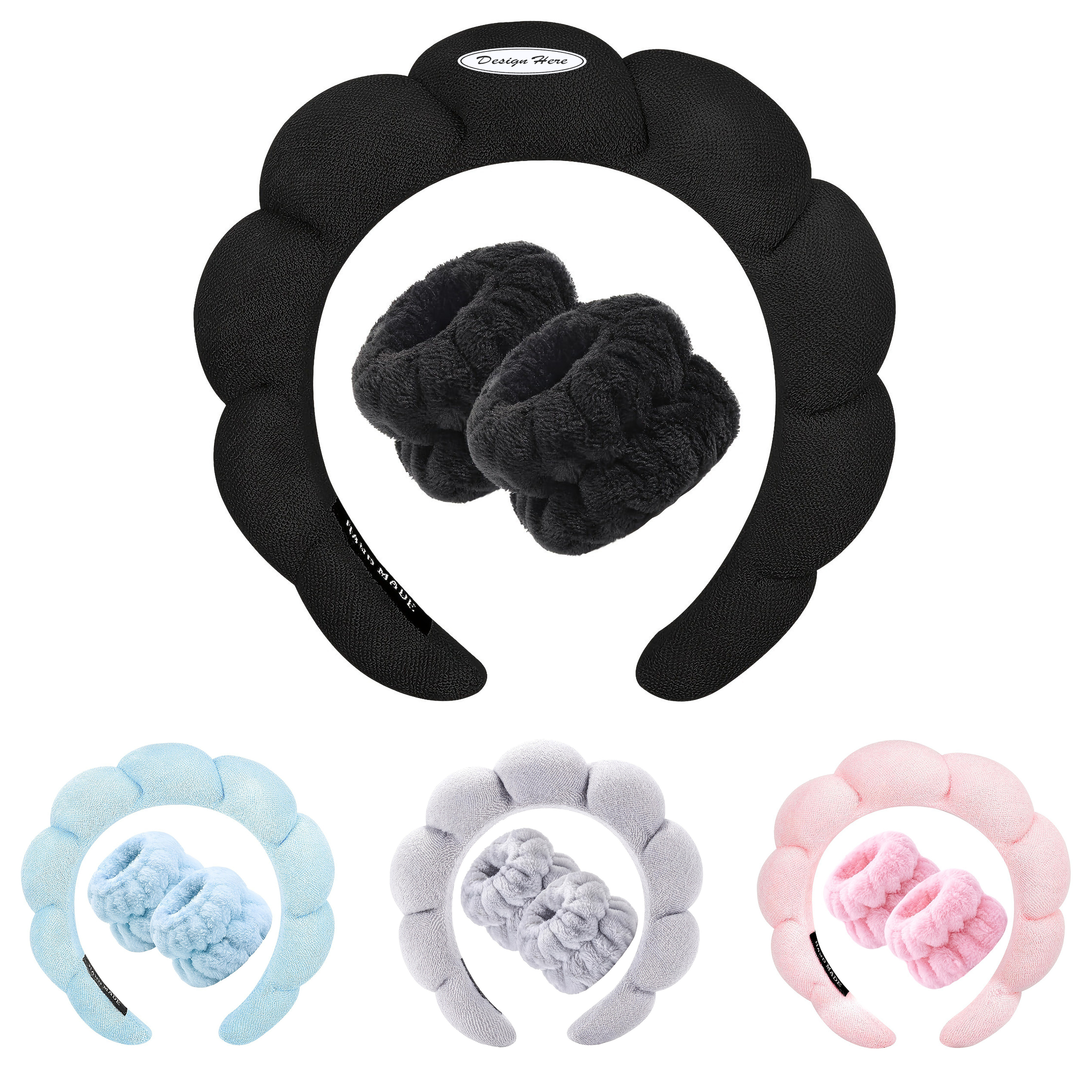 Absorbent Plush Sports Set ?C Headband + Wristbands 2
