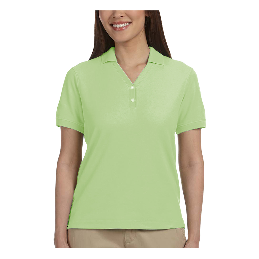 Devon & Jones Ladies' Short-Sleeve Y-Collar Polo Shirts 28